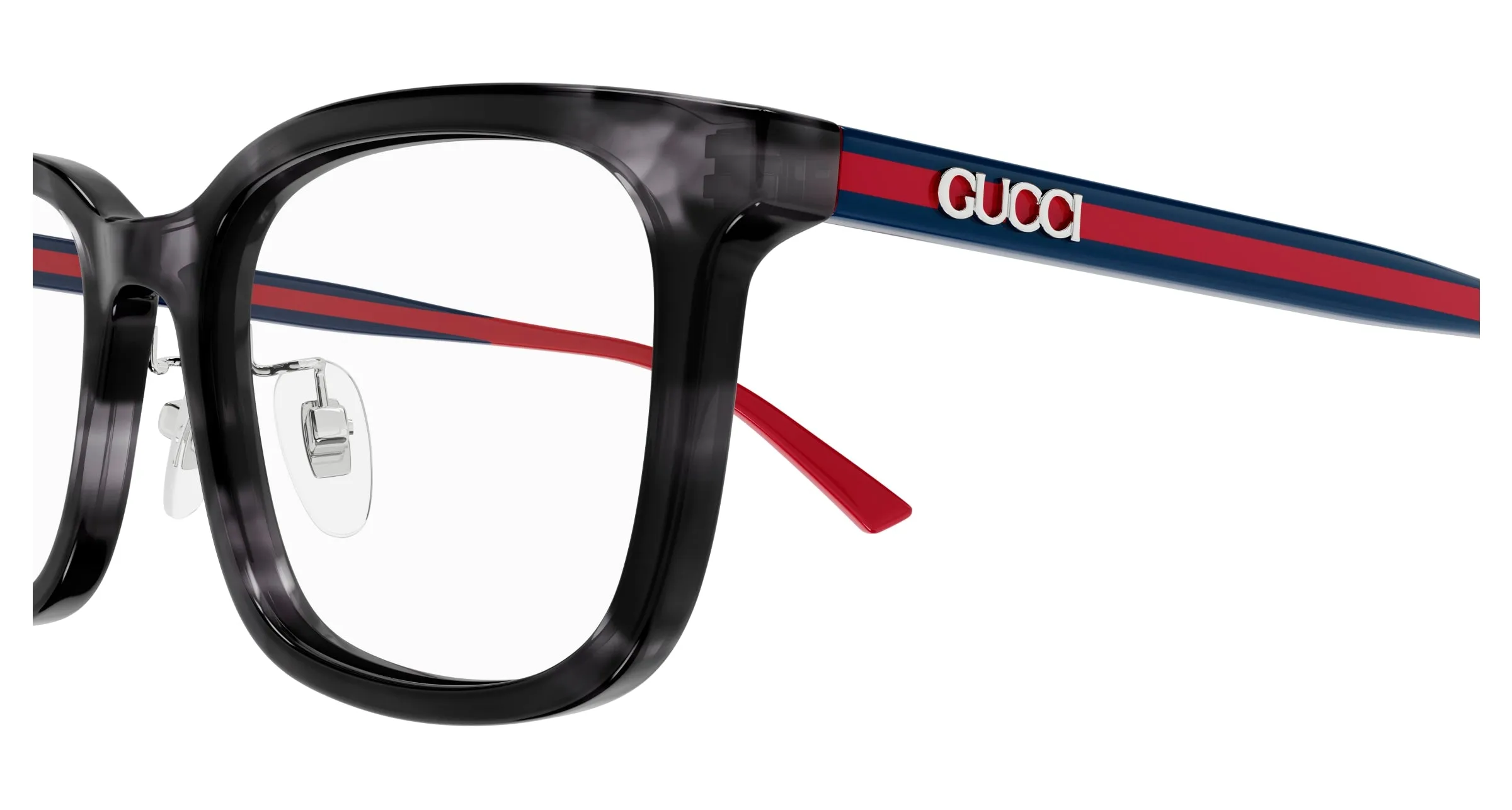 Gucci GG1873OK 004 Montature da vista Acetato Havana Trasparente Squadrata - immagine 3