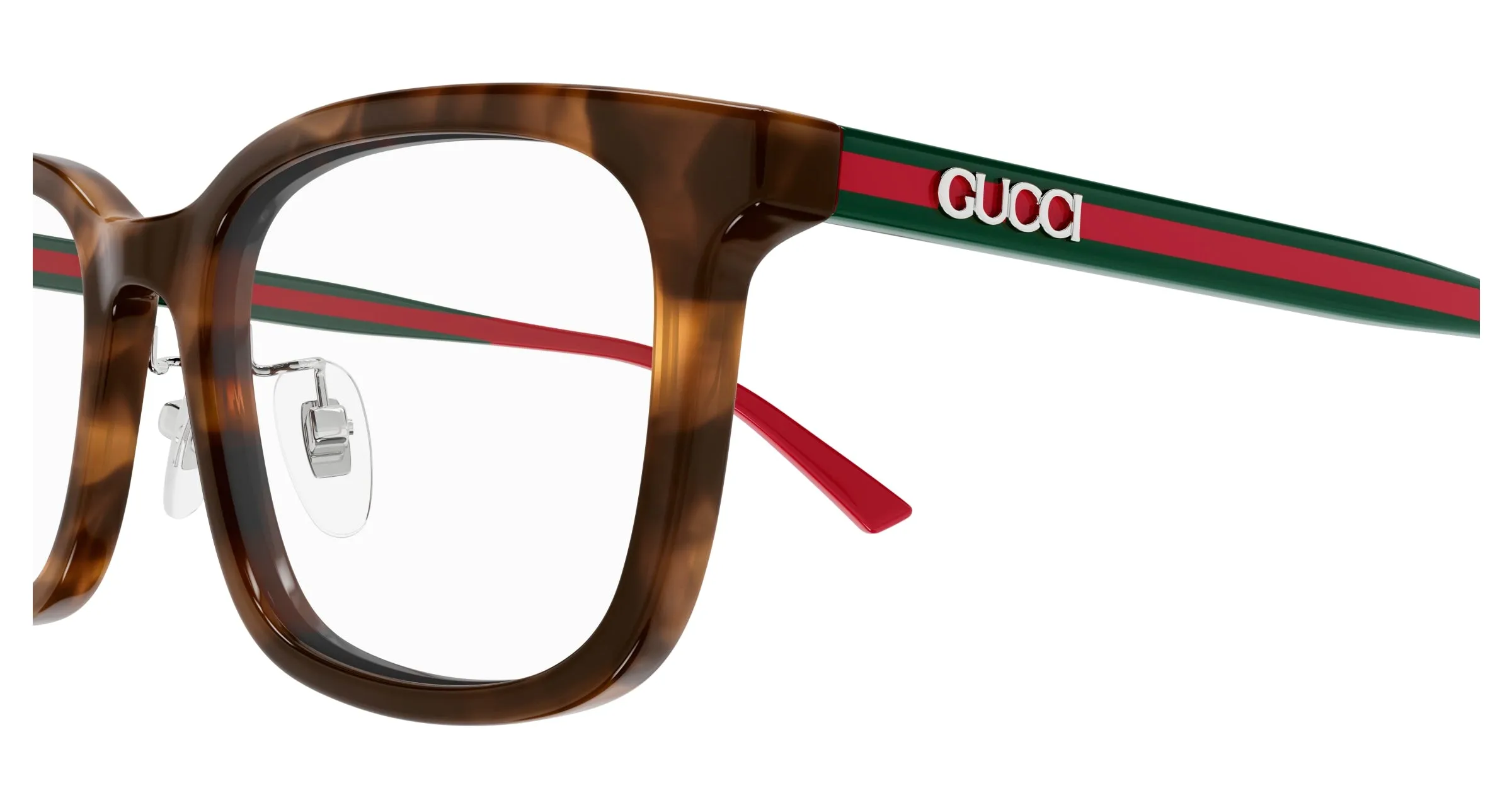 Gucci GG1873OK 003 Montature da vista Acetato Havana Trasparente Squadrata - immagine 3