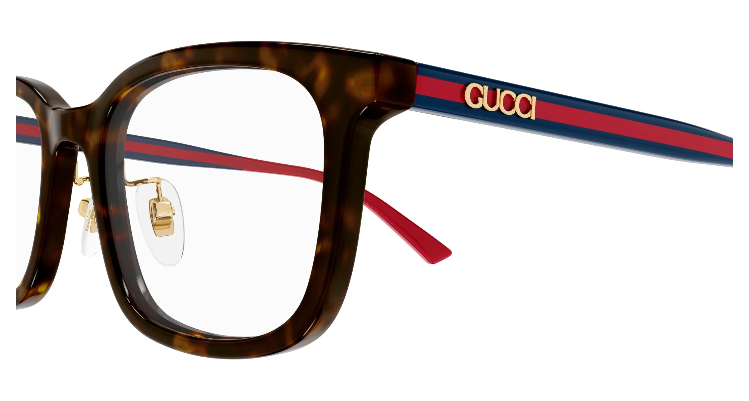 Gucci GG1873OK 002 Montature da vista Acetato Havana Trasparente Squadrata - immagine 3