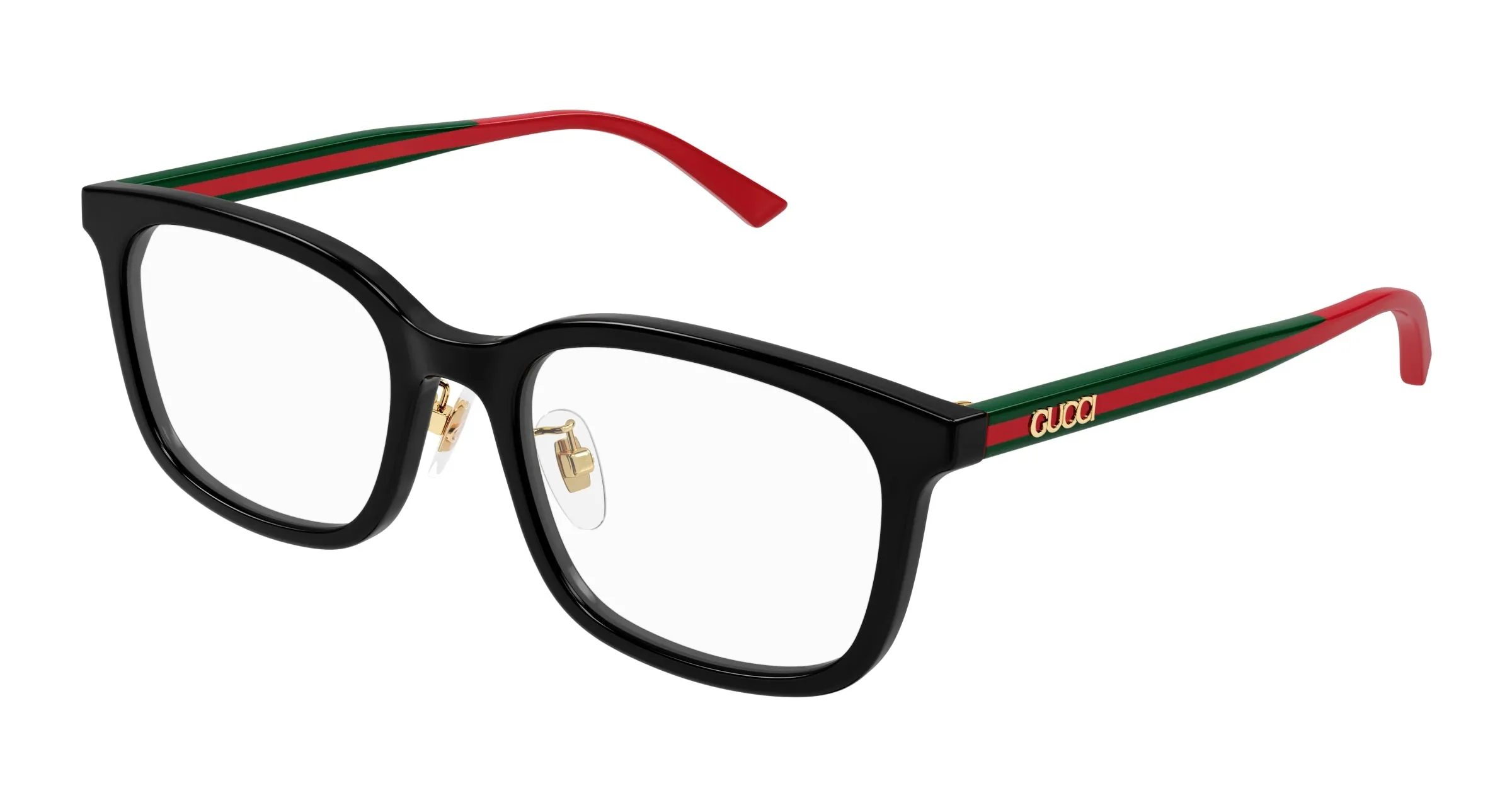 Gucci GG1873OK 001 Montature da vista Acetato Nero Trasparente Squadrata - immagine 1