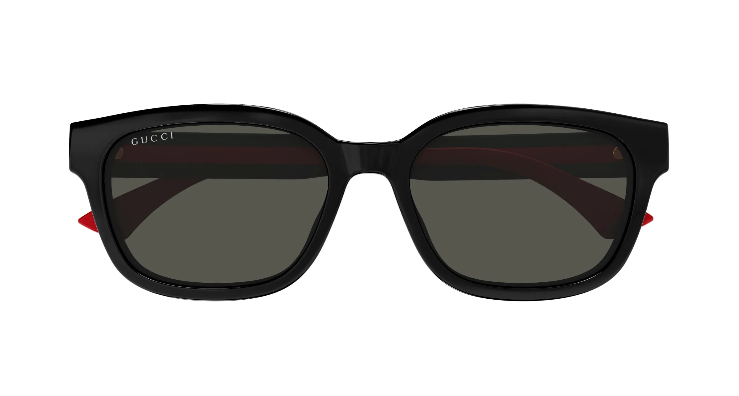 Gucci GG1872SK 001 Occhiali da sole Acetato Nero Grigio Squadrata - immagine 2