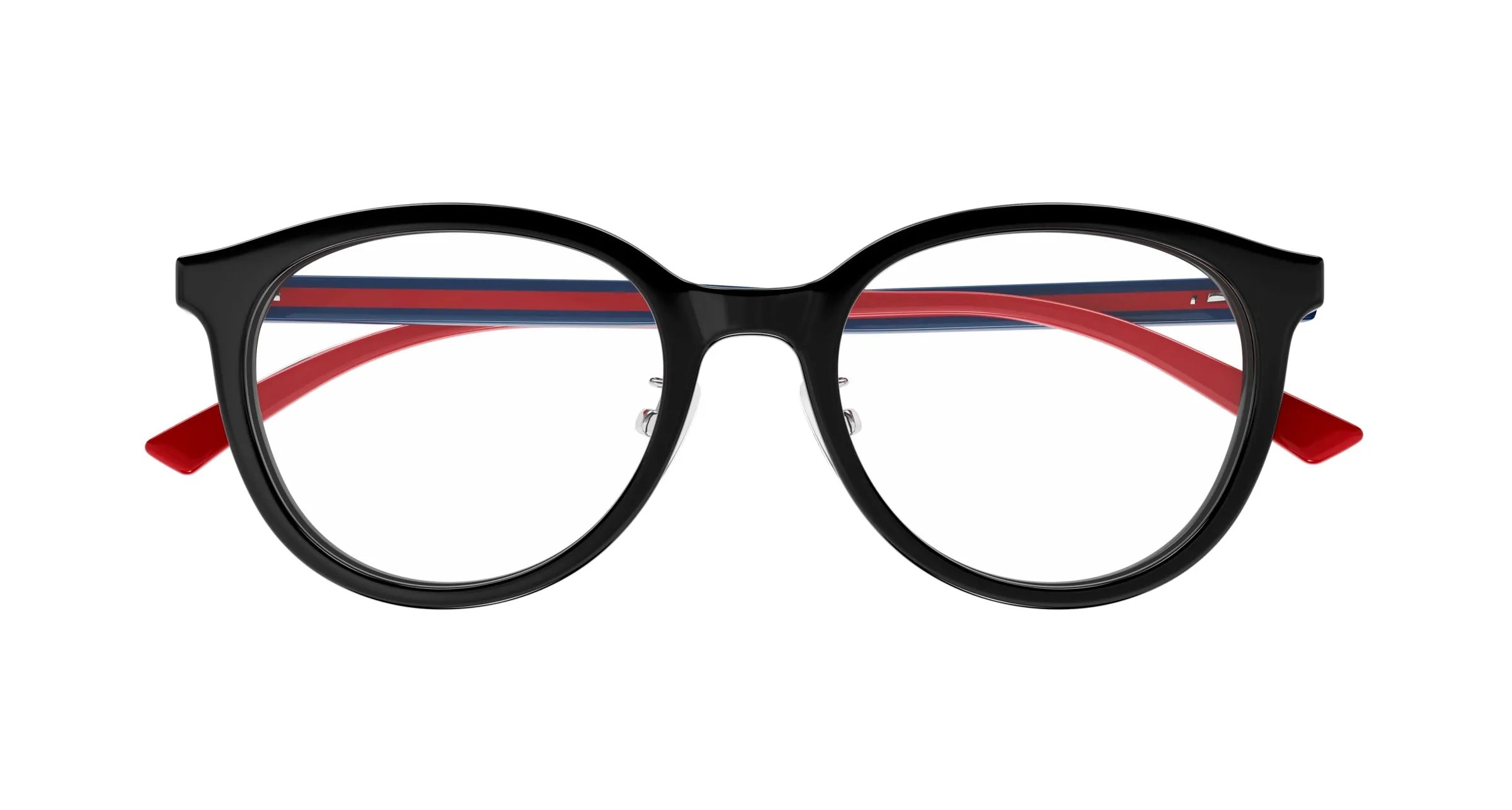 Gucci GG1867OK 004 Montature da vista Acetato Nero Trasparente Rotonda - immagine 2