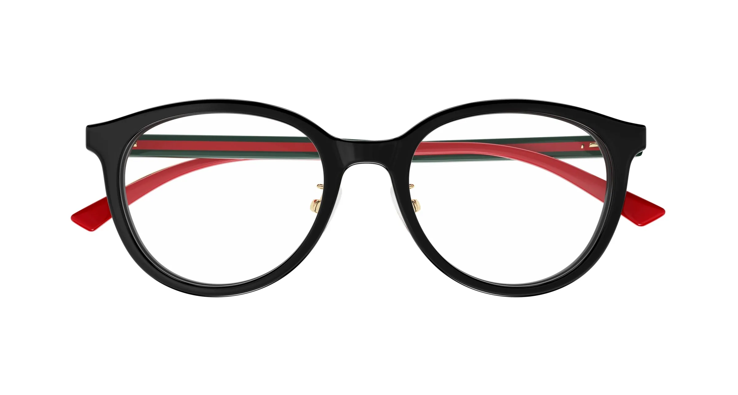 Gucci GG1867OK 001 Montature da vista Acetato Nero Trasparente Rotonda - immagine 2