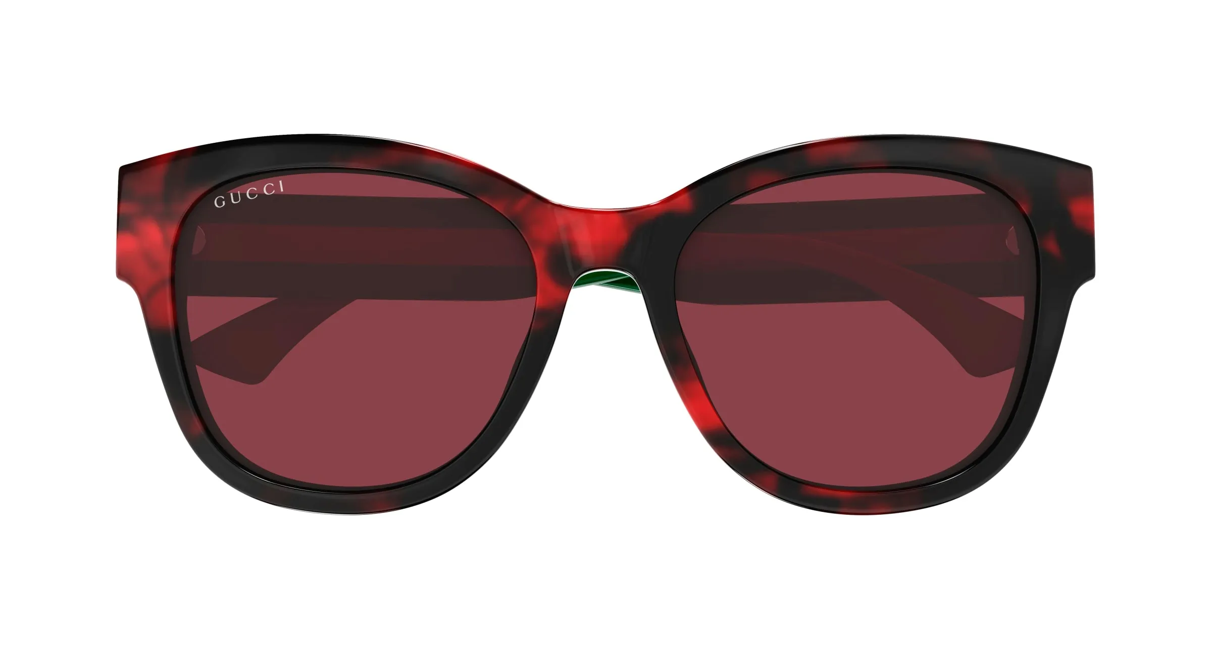 Gucci GG1866SK 003 Occhiali da sole Acetato Havana Rosso Farfalla - immagine 2