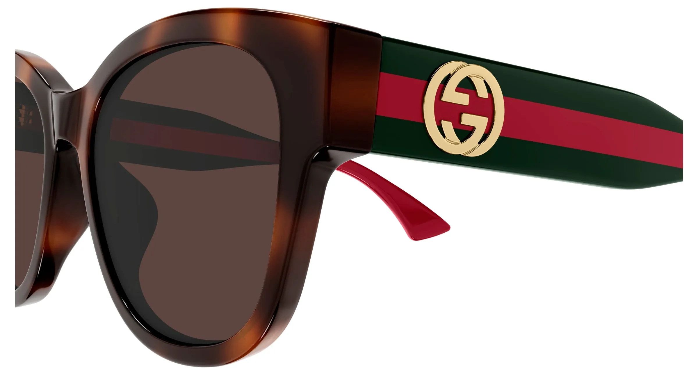 Gucci GG1866SK 002 Occhiali da sole Acetato Havana Marrone Farfalla - immagine 3