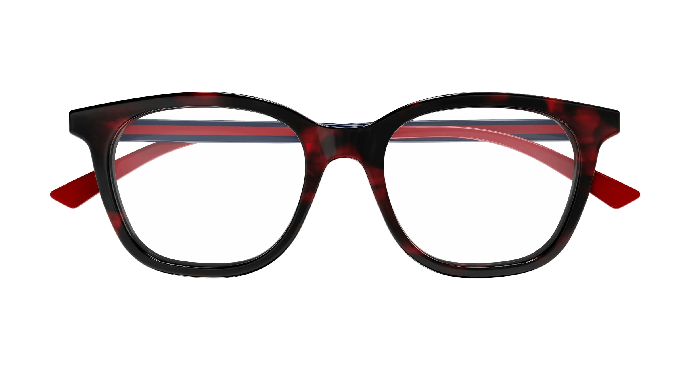 Gucci GG1864O 003 Montature da vista Acetato Havana Trasparente Squadrata - immagine 2