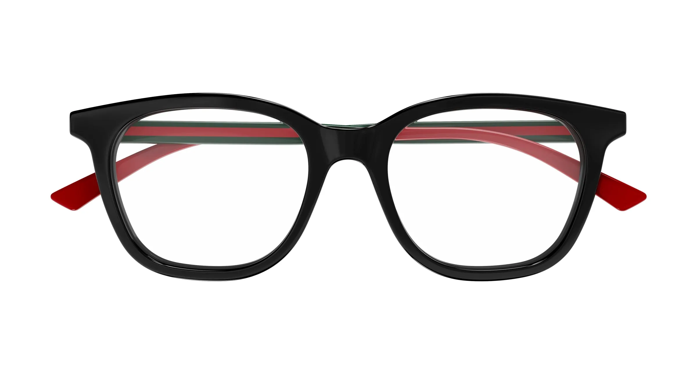 Gucci GG1864O 001 Montature da vista Acetato Nero Trasparente Squadrata - immagine 2