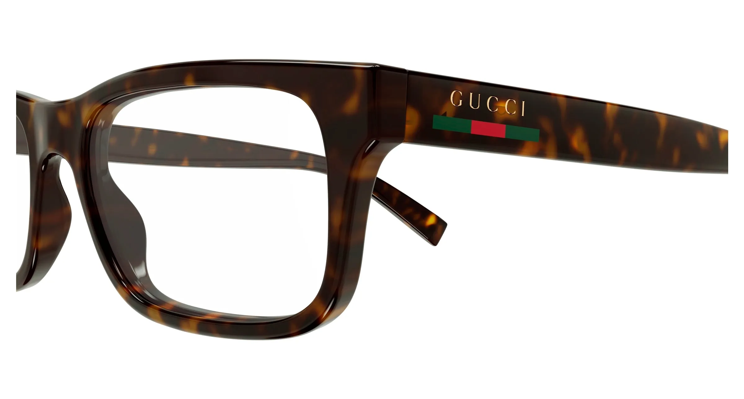 Gucci GG1858O 002 Montature da vista Iniettato Havana Trasparente Squadrata - immagine 3