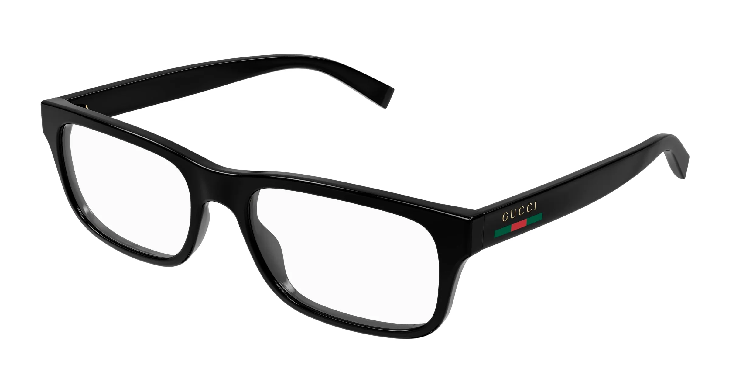 Gucci GG1858O 001 Montature da vista Iniettato Nero Trasparente Squadrata - immagine 1