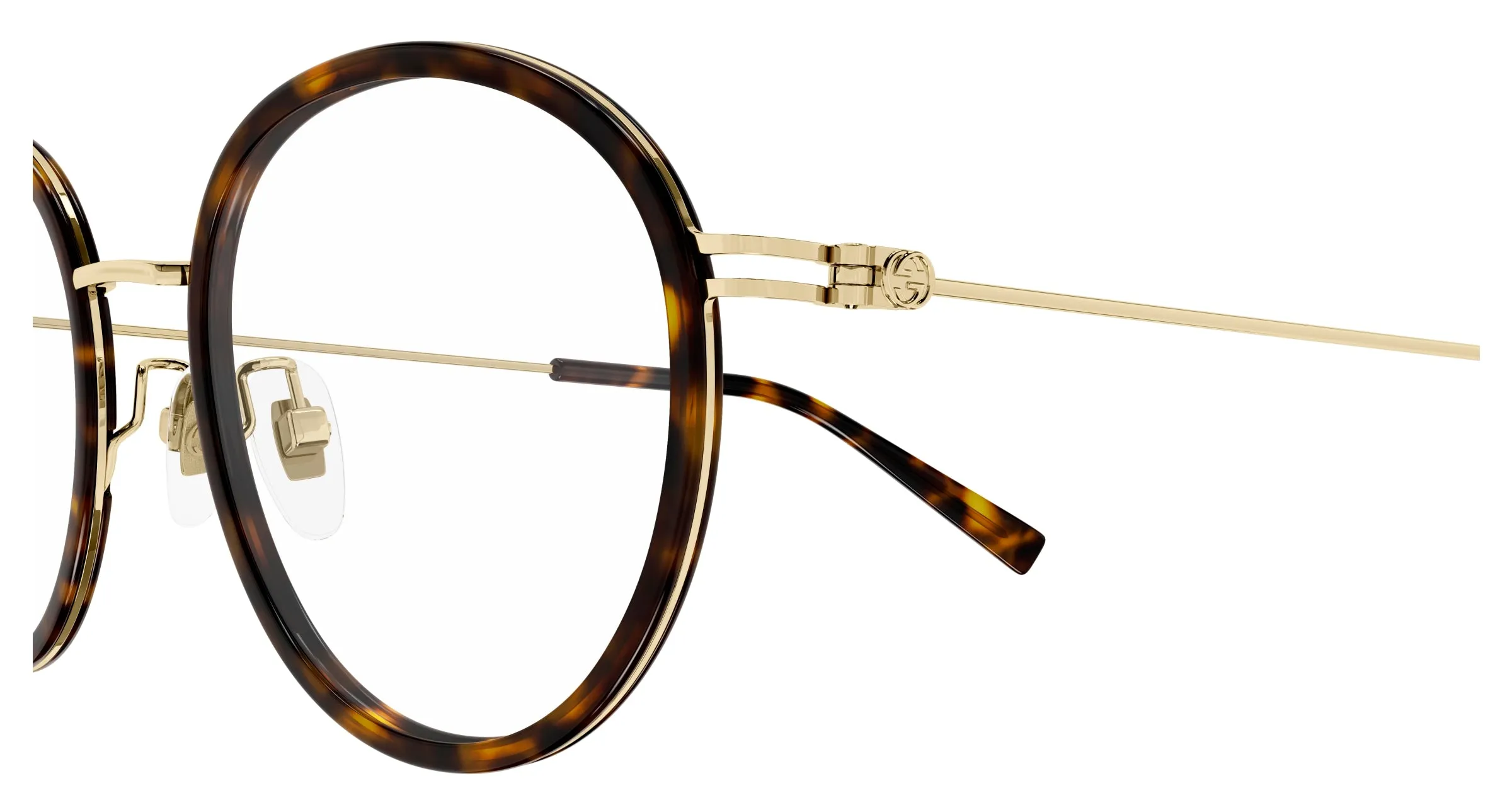 Gucci GG1851OA 002 Montature da vista Iniettato Havana Trasparente Rotonda - immagine 3