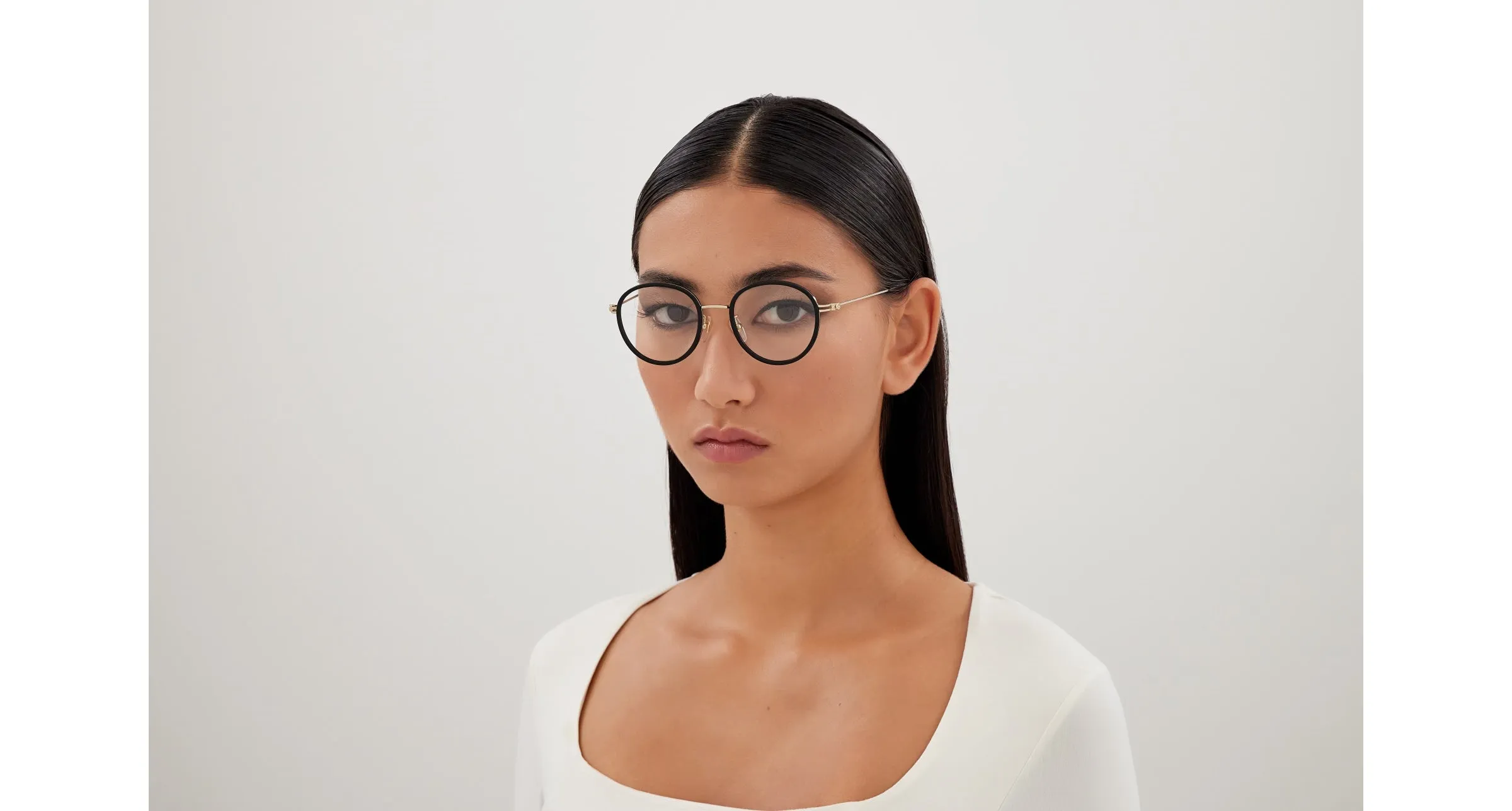 Gucci GG1851OA 001 Montature da vista Iniettato Nero Trasparente Rotonda - immagine 4