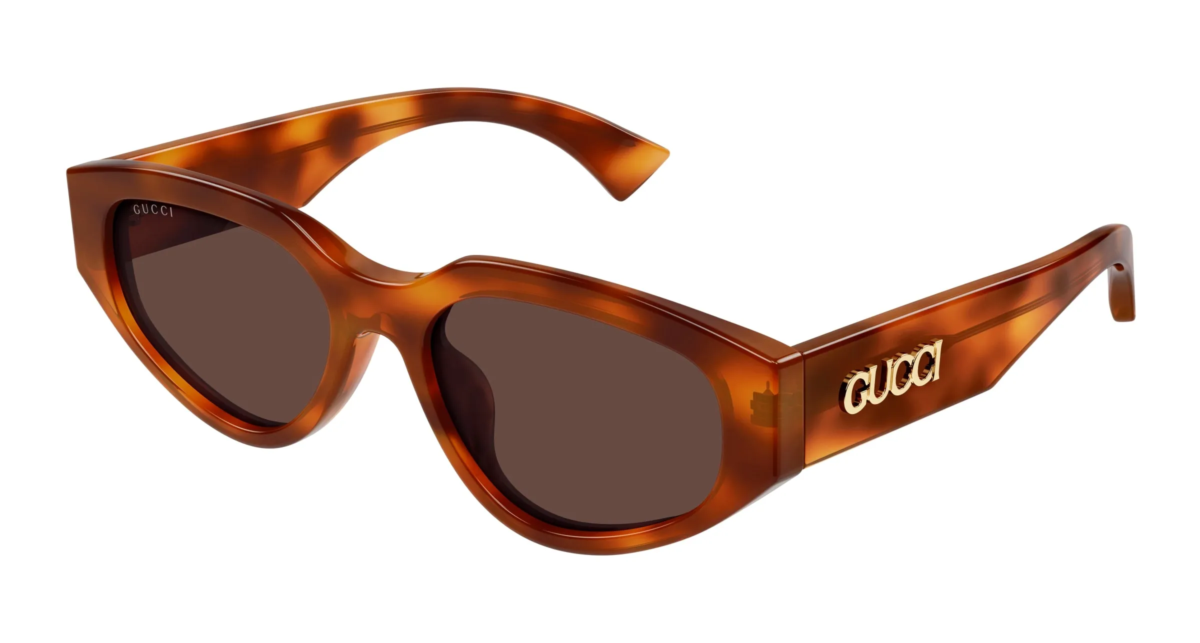 Gucci GG1845SA 002 Occhiali da sole Acetato Havana Marrone Cat Eye - immagine 1