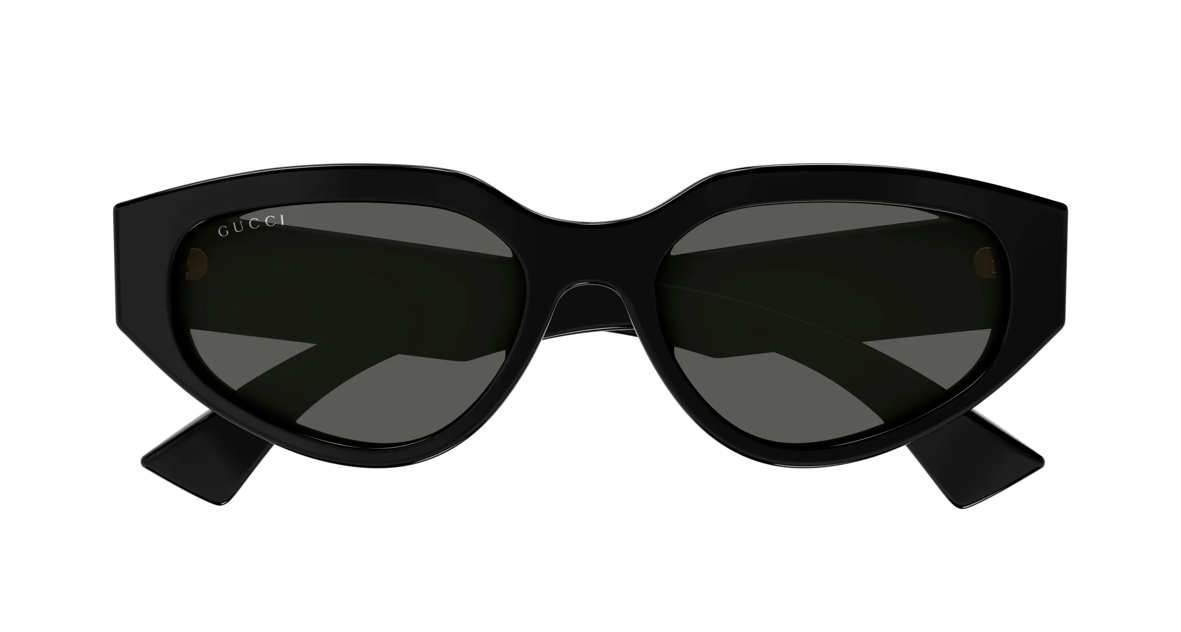 Gucci GG1845SA 001 Occhiali da sole Acetato Nero Grigio Cat Eye - immagine 2