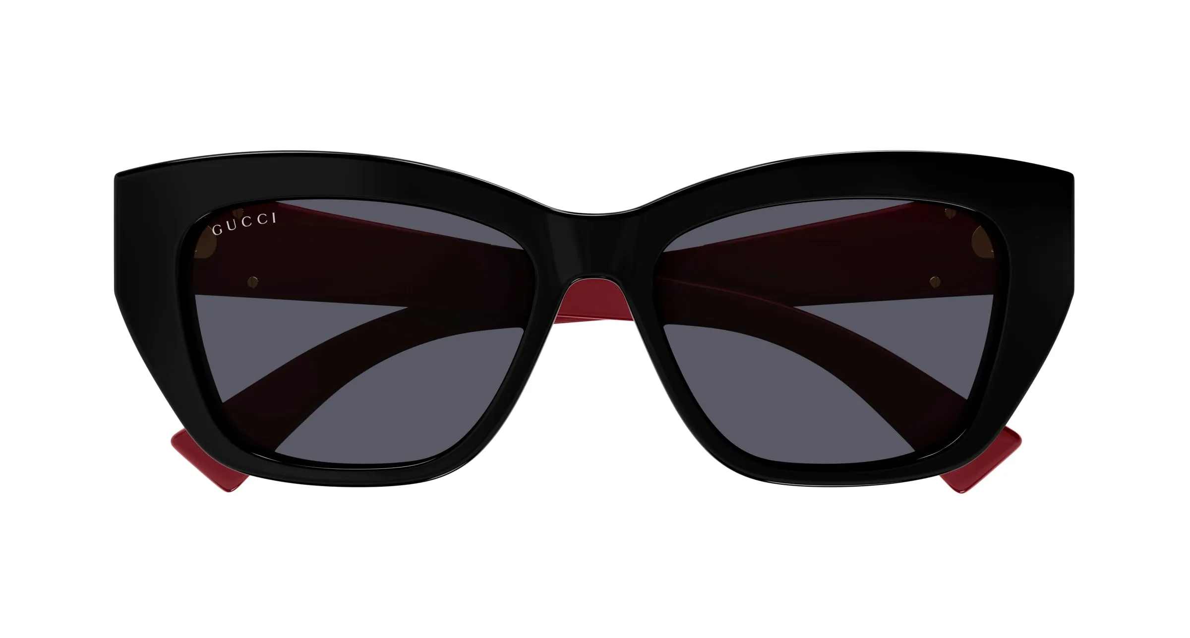 Gucci GG1844SA 004 Occhiali da sole Acetato Nero Grigio Cat Eye - immagine 2
