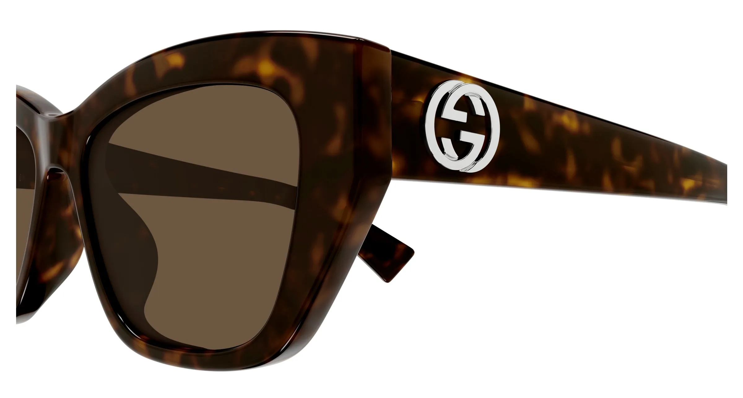 Gucci GG1844SA 002 Occhiali da sole Acetato Havana Marrone Cat Eye - immagine 3