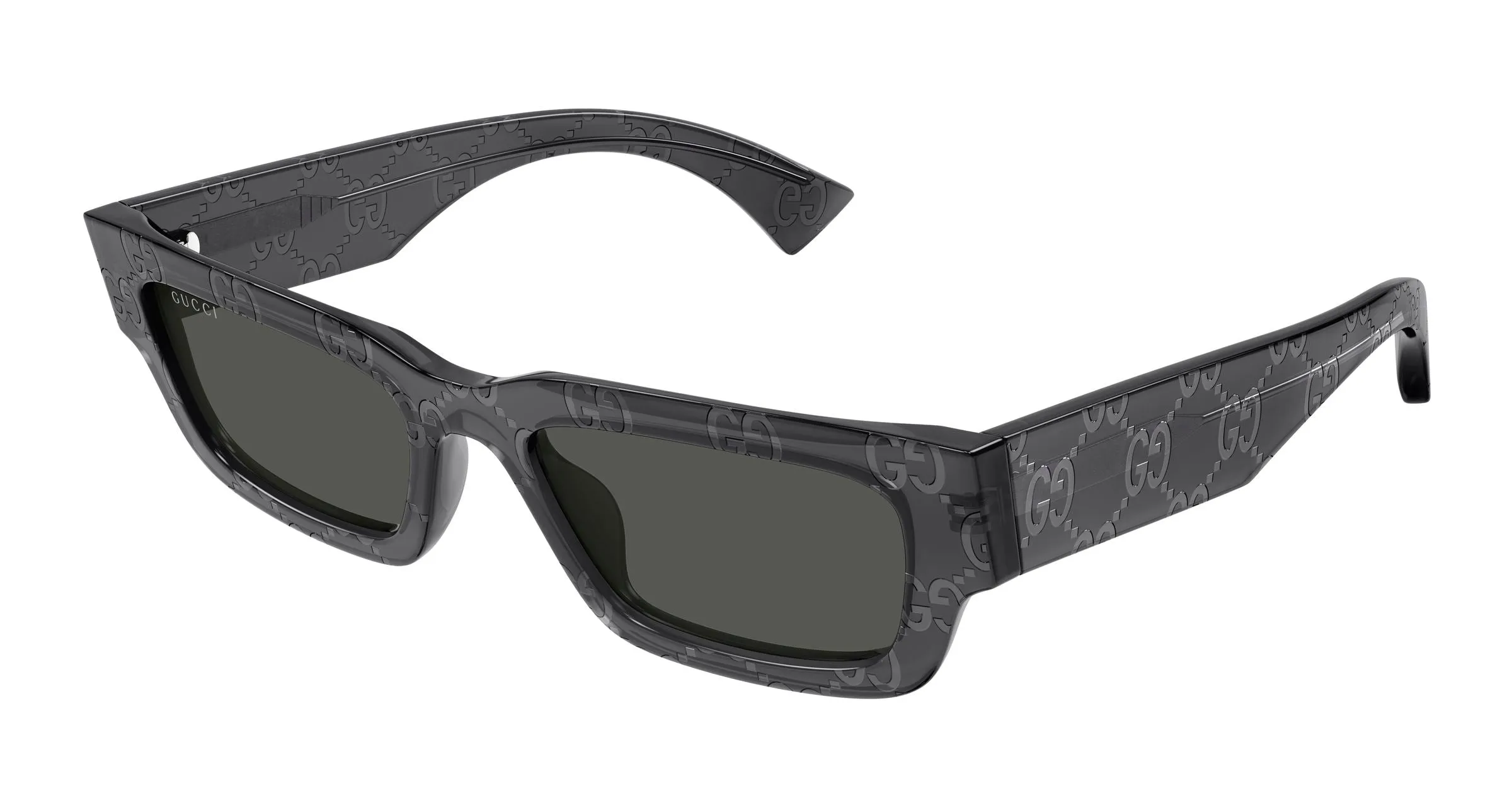 Gucci GG1838S 011 Occhiali da sole Acetato Grigio Grigio Squadrata - immagine 1