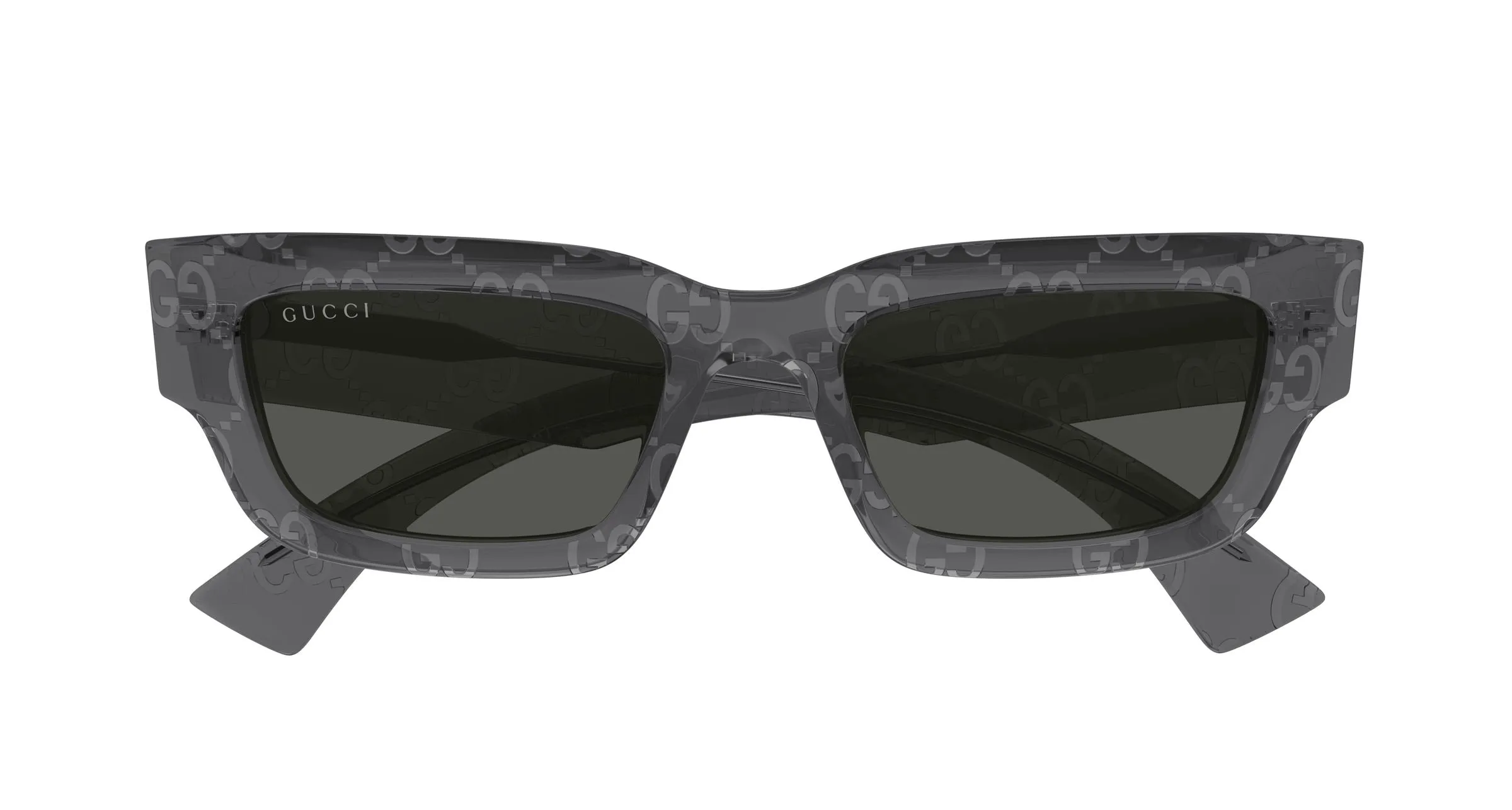 Gucci GG1838S 011 Occhiali da sole Acetato Grigio Grigio Squadrata - immagine 2