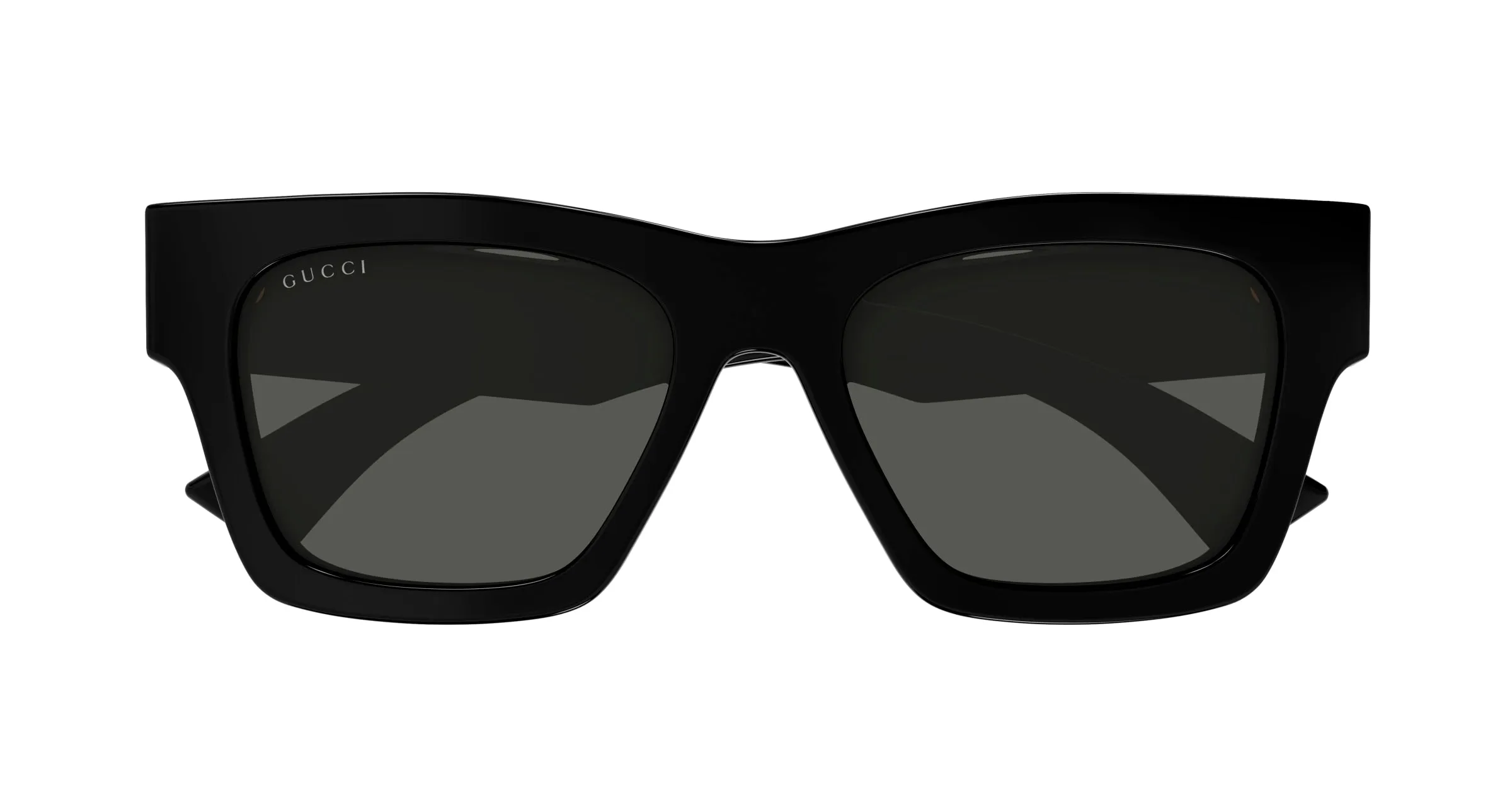 Gucci GG1835SA 001 Occhiali da sole Acetato Nero Grigio Squadrata - immagine 2