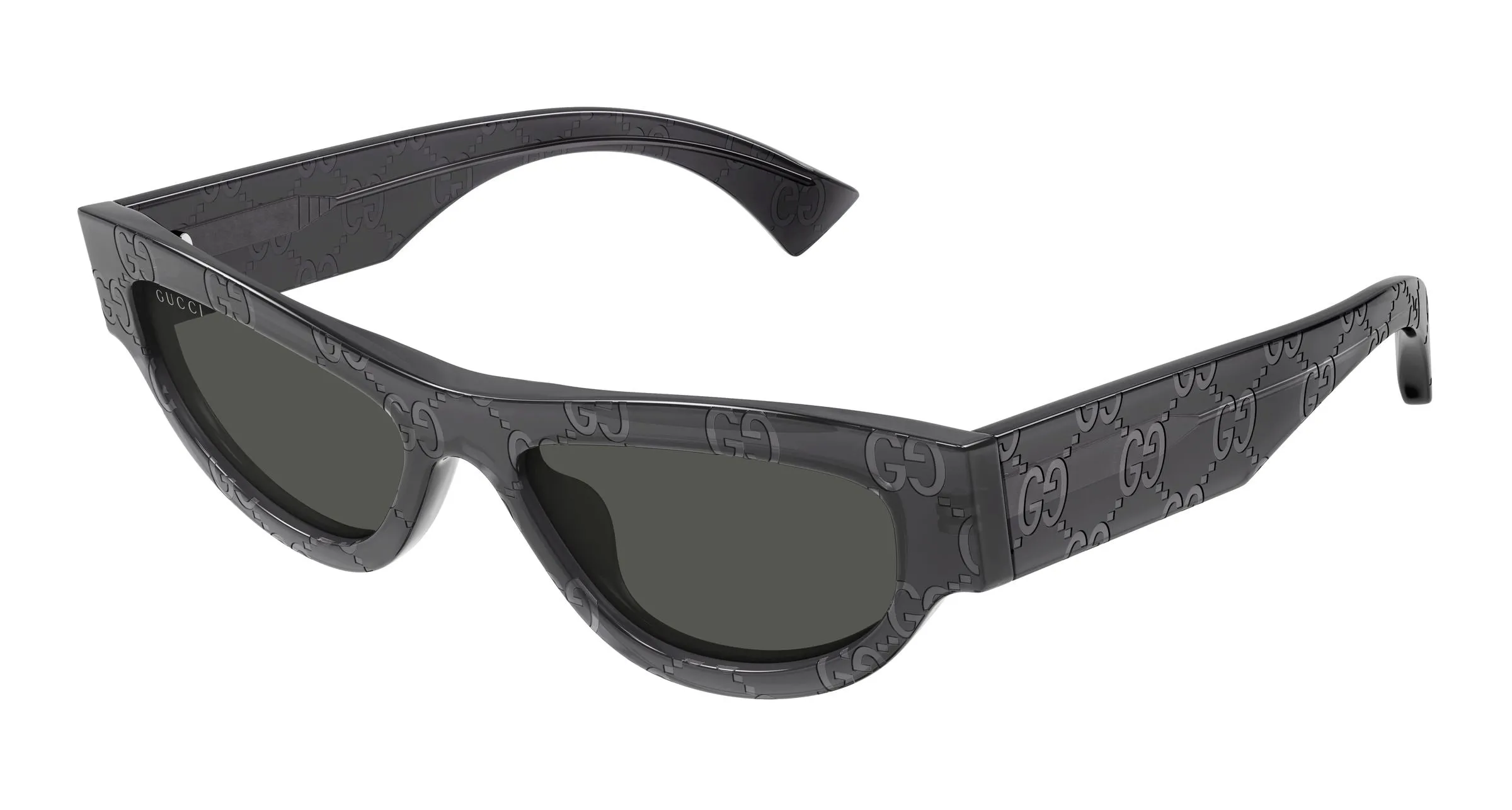 Gucci GG1834S 016 Occhiali da sole Acetato Grigio Grigio Cat Eye - immagine 1