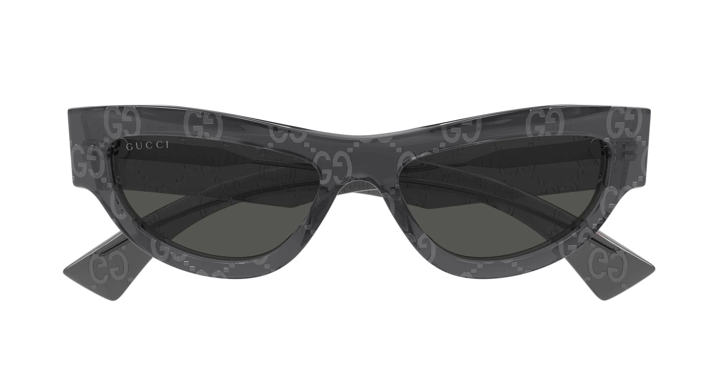 Gucci GG1834S 016 Occhiali da sole Acetato Grigio Grigio Cat Eye - immagine 2