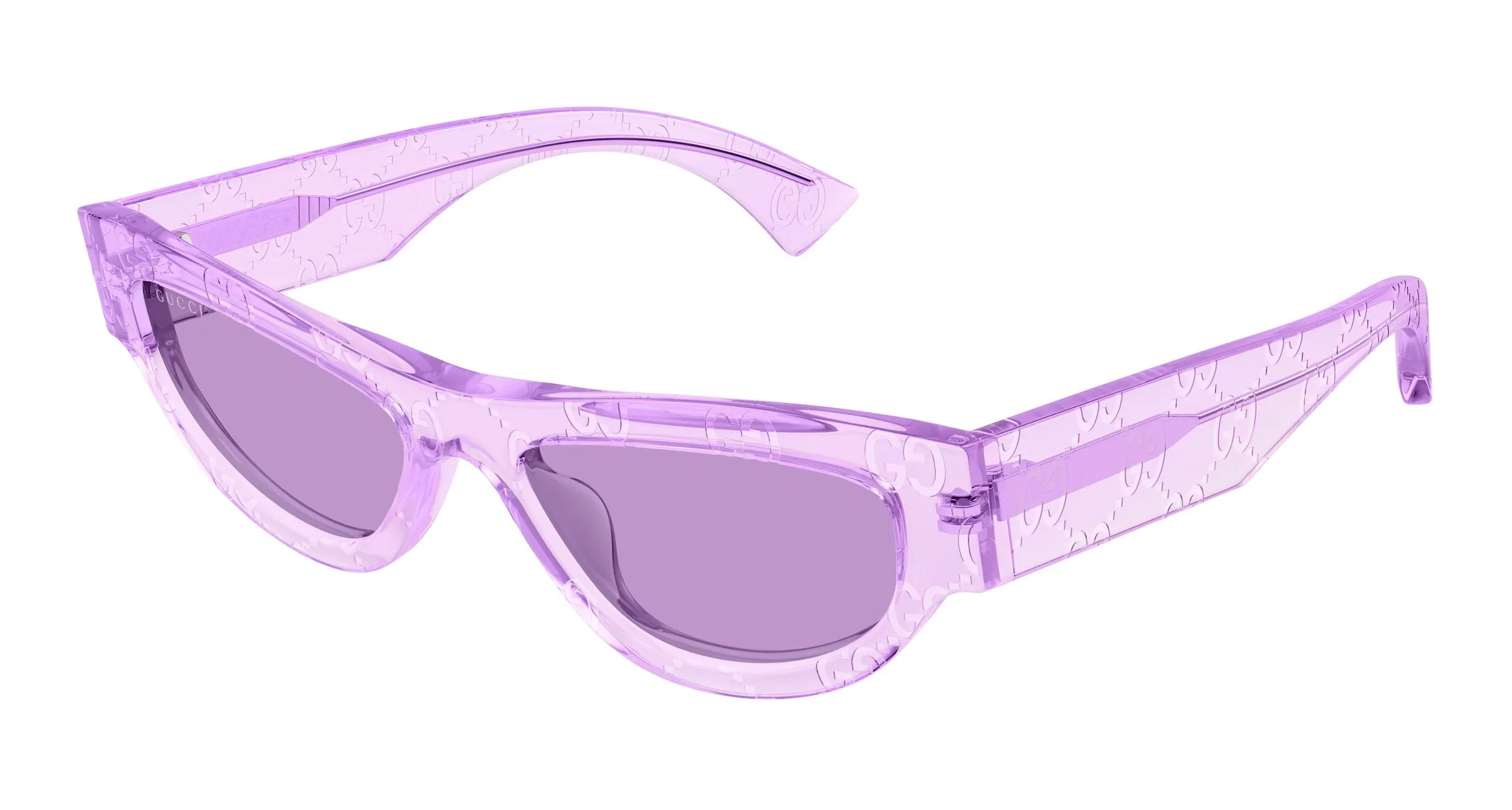Gucci GG1834S 015 Occhiali da sole Acetato Viola Viola Cat Eye - immagine 1