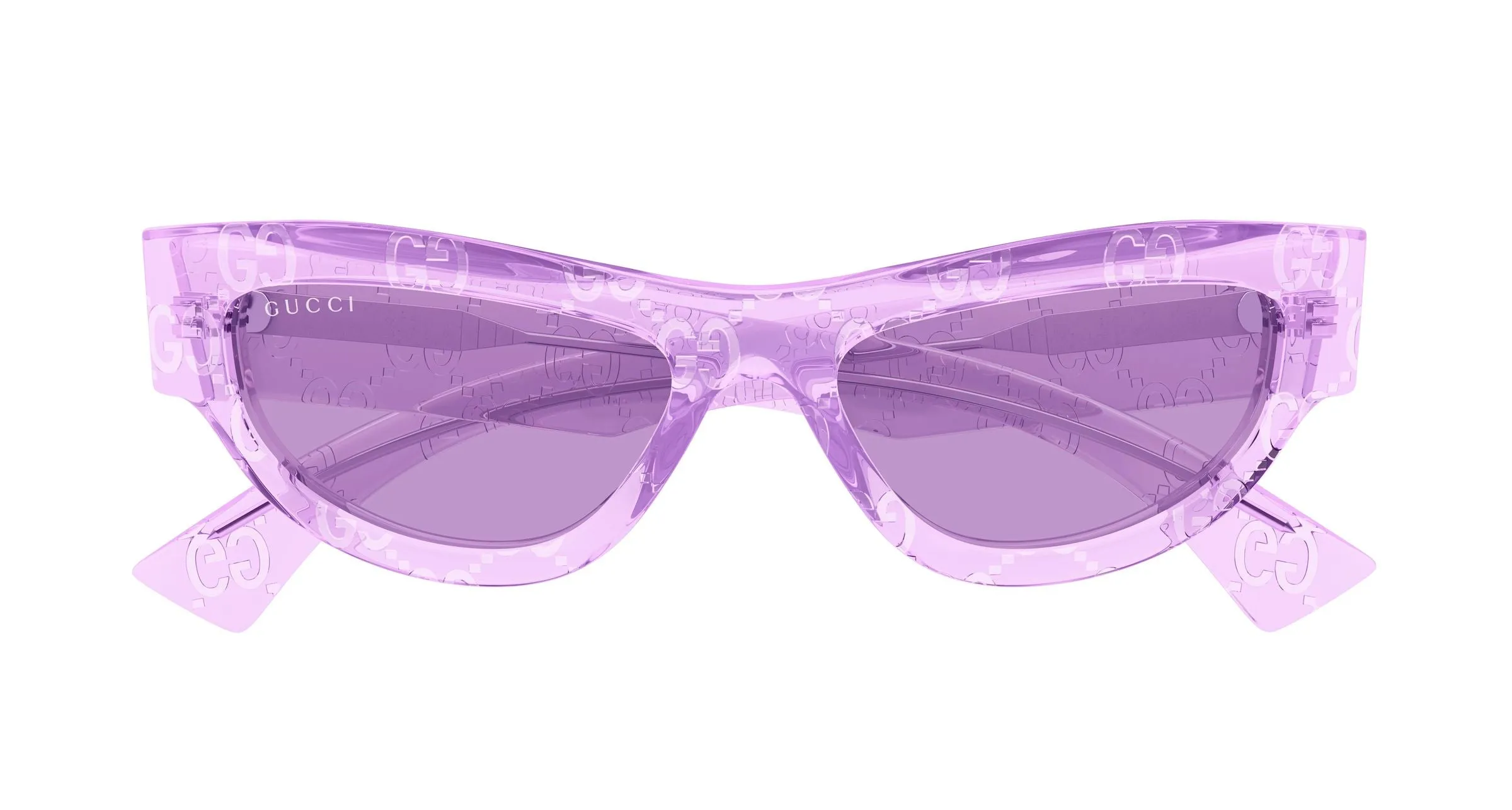 Gucci GG1834S 015 Occhiali da sole Acetato Viola Viola Cat Eye - immagine 2