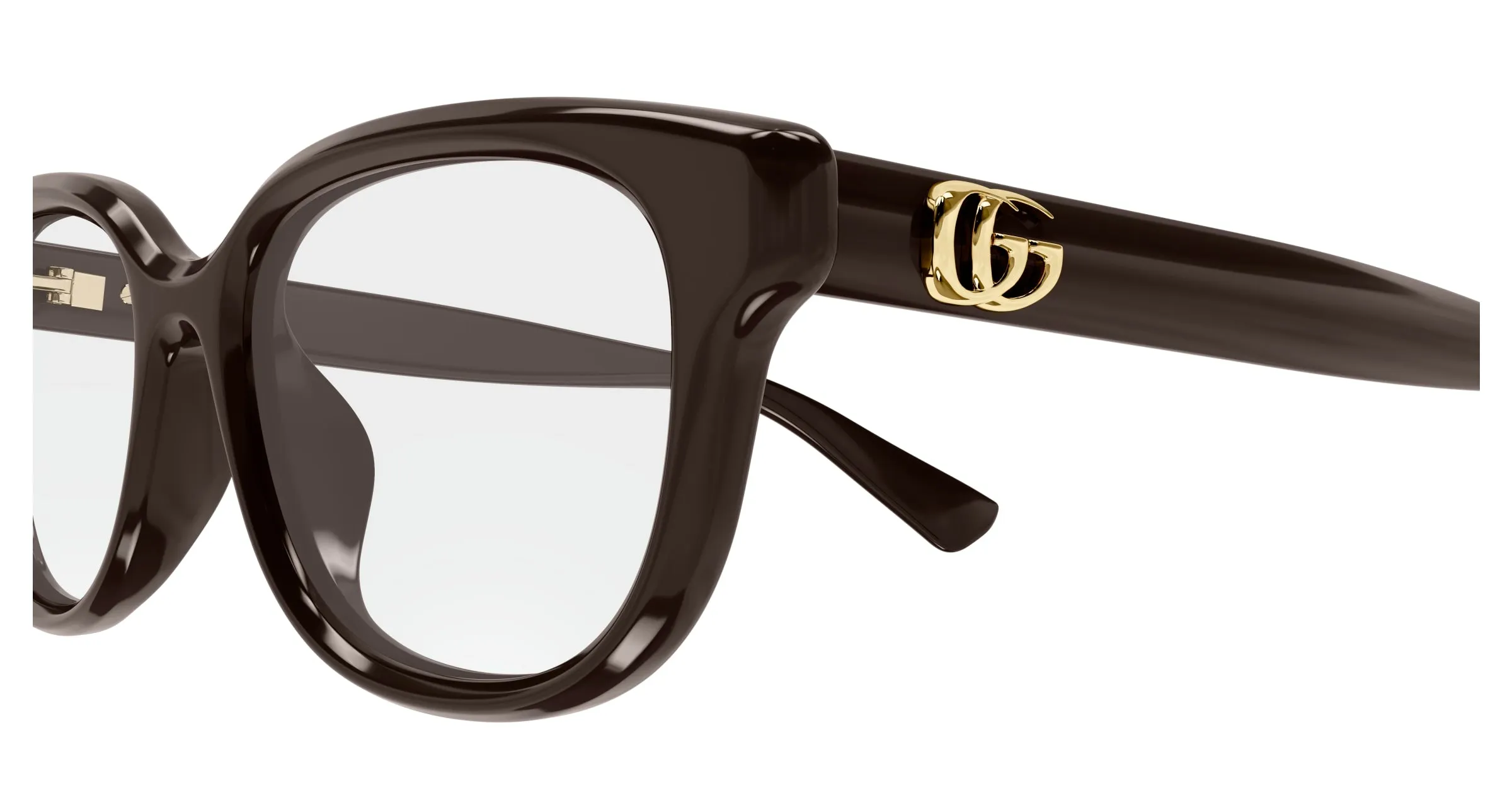 Gucci GG1833OK 004 Montature da vista Iniettato Marrone Trasparente Squadrata - immagine 3