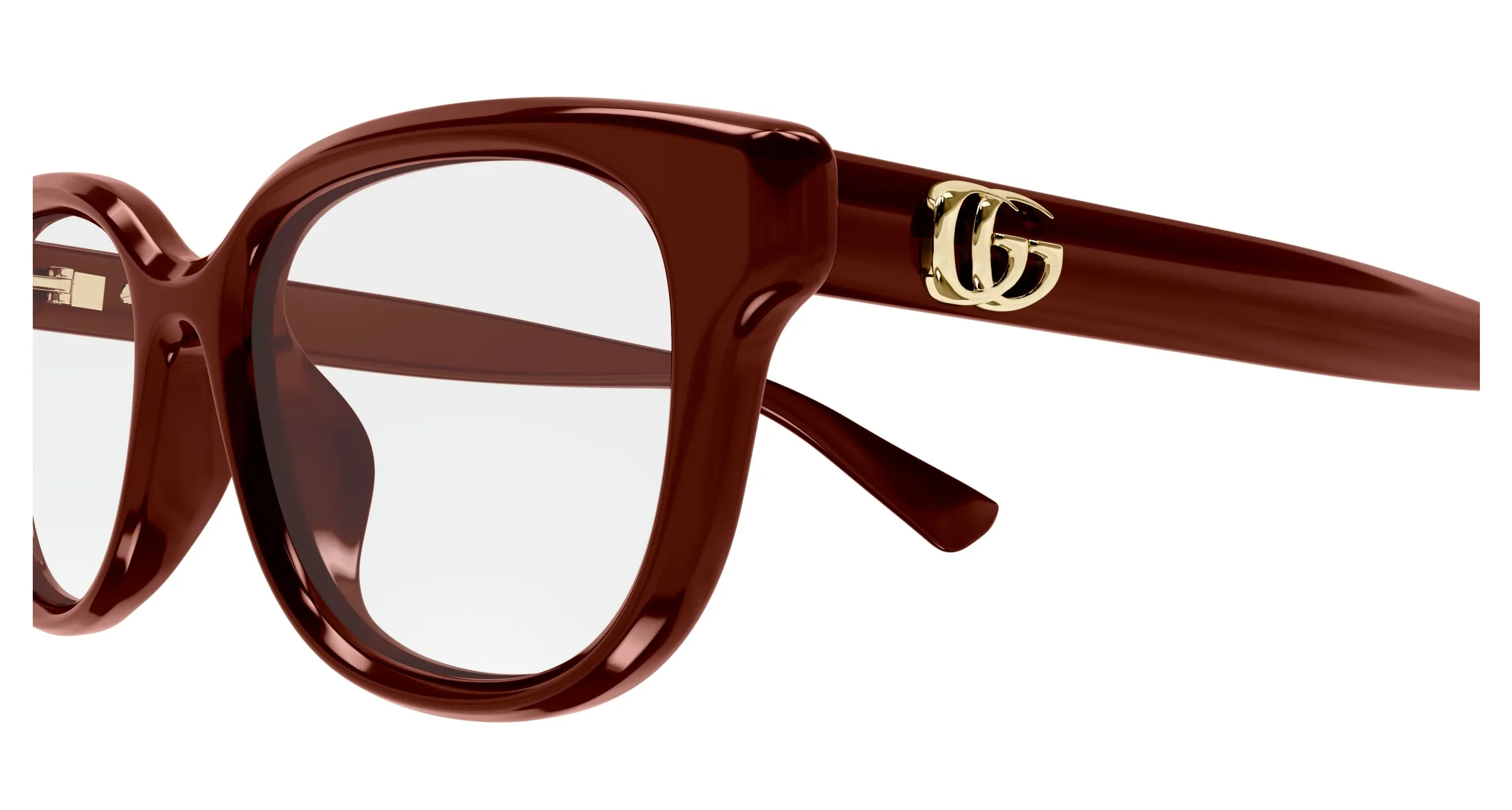 Gucci GG1833OK 003 Montature da vista Iniettato Bordeaux Trasparente Squadrata - immagine 3