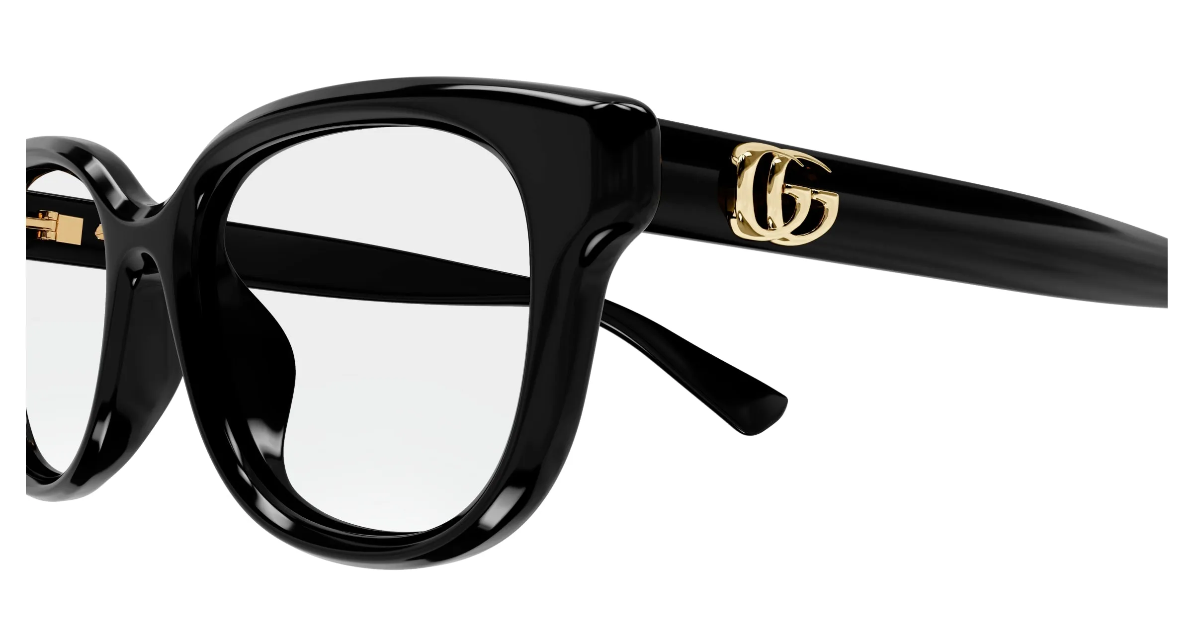 Gucci GG1833OK 001 Montature da vista Iniettato Nero Trasparente Squadrata - immagine 3