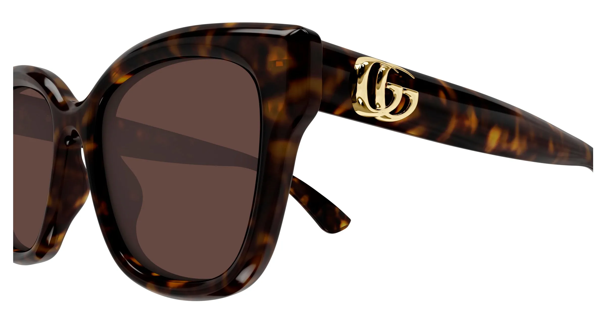 Gucci GG1830SK 002 Occhiali da sole Iniettato Havana Marrone Squadrata - immagine 3