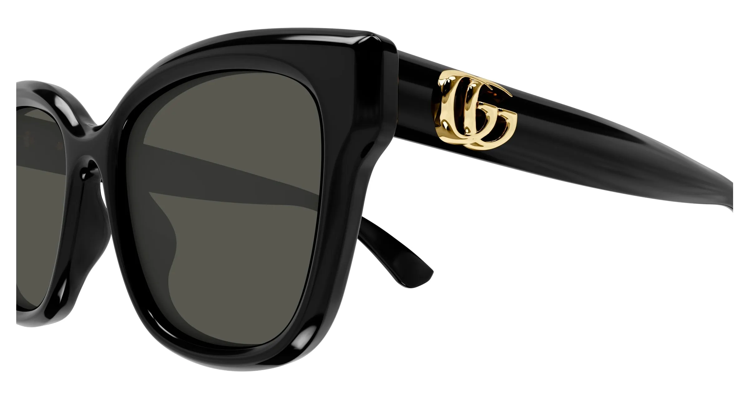 Gucci GG1830SK 001 Occhiali da sole Iniettato Nero Grigio Squadrata - immagine 3