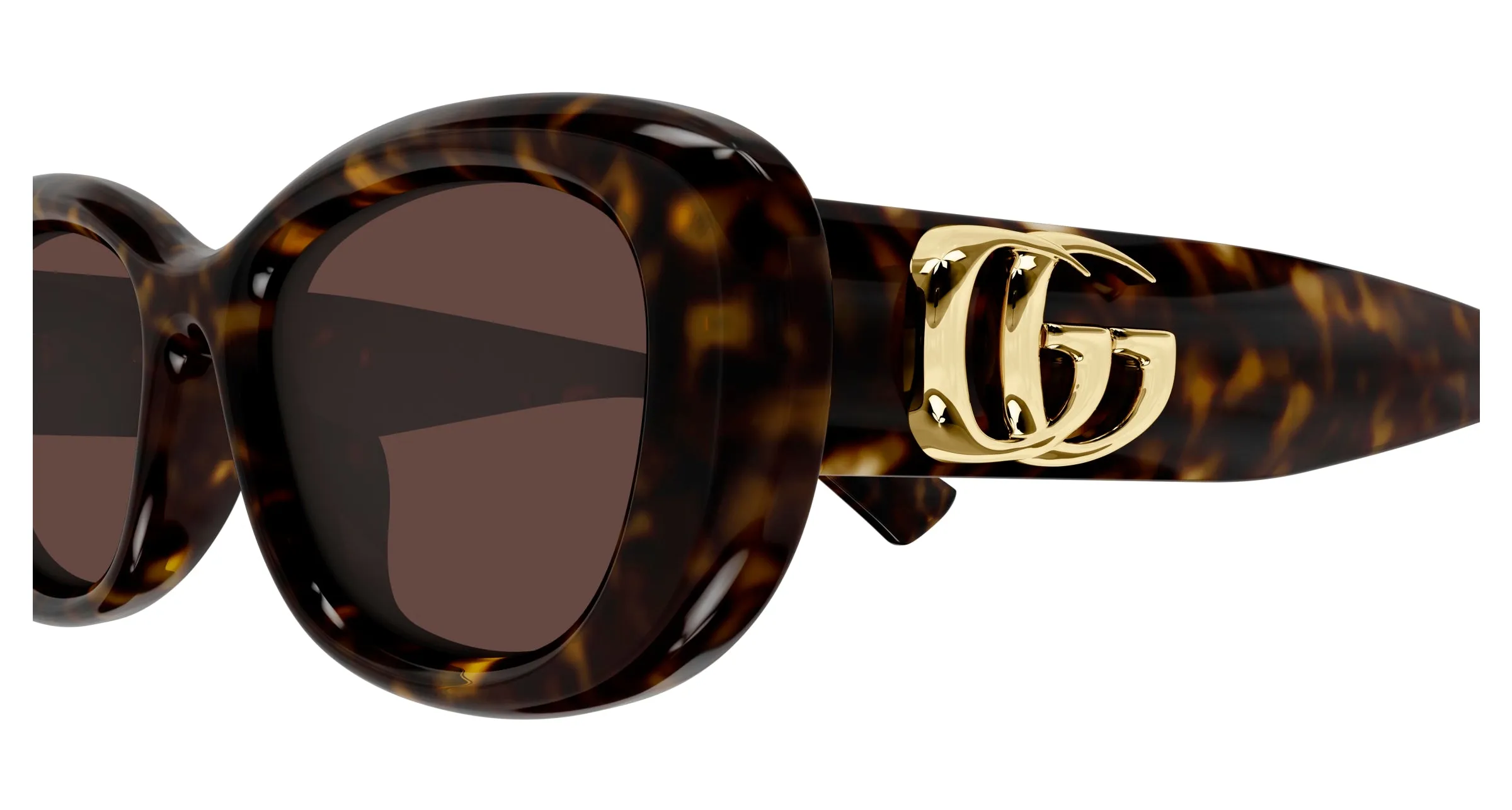 Gucci GG1829SK 002 Occhiali da sole Iniettato Havana Marrone Rotonda - immagine 3
