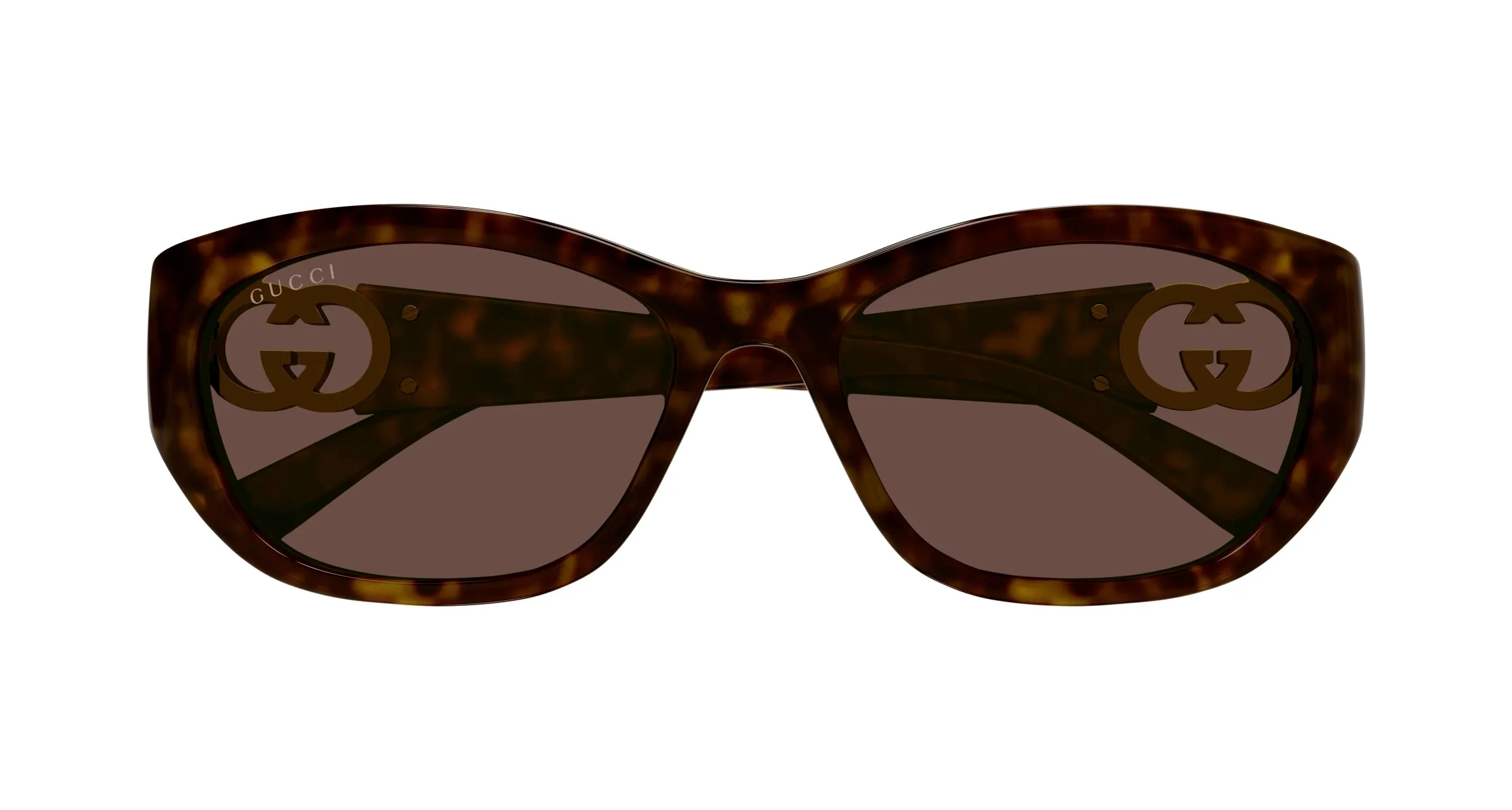 Gucci GG1826SK 002 Occhiali da sole Iniettato Havana Marrone Rotonda - immagine 2