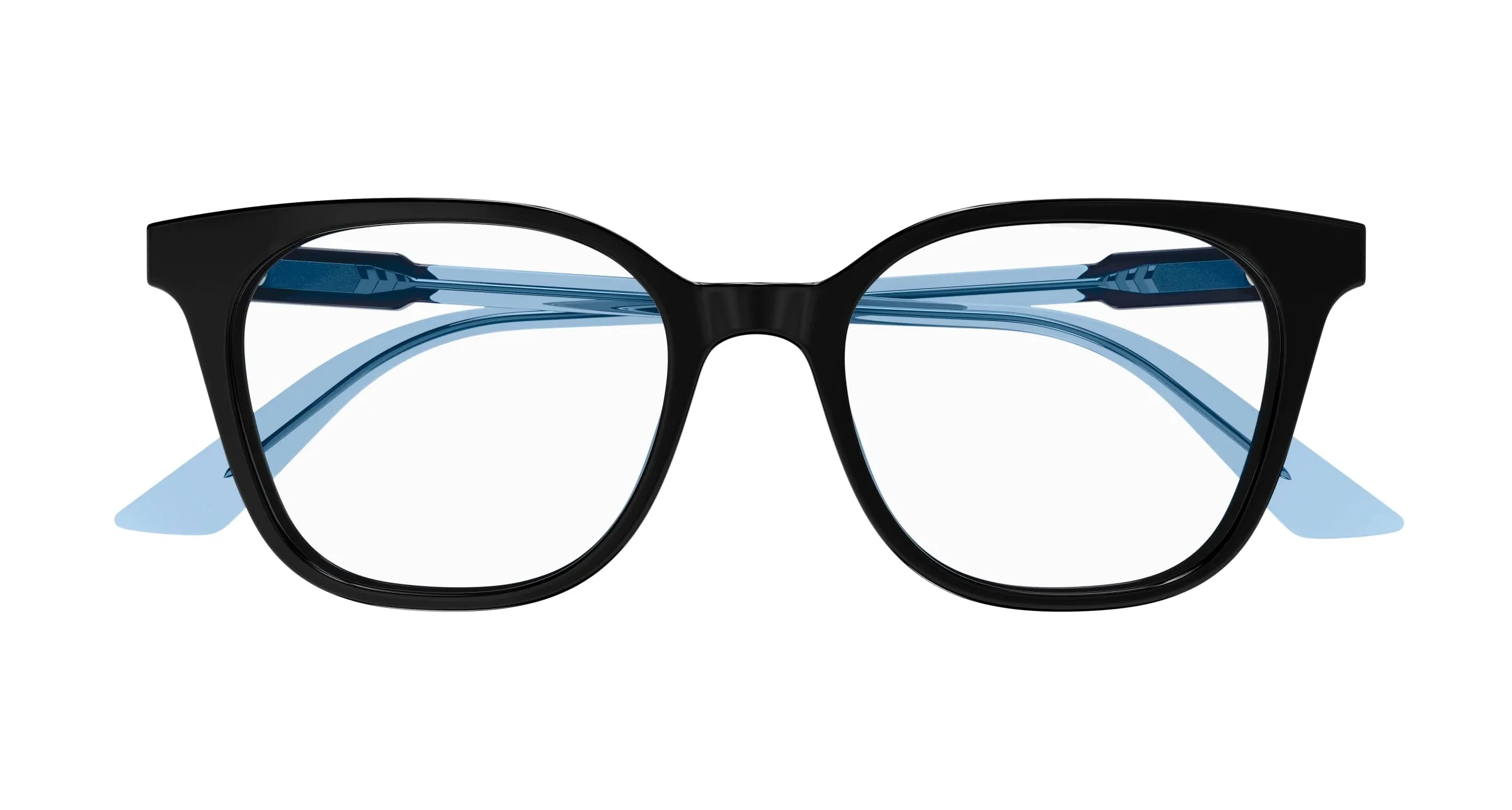 Gucci GG1821O 003 Montature da vista Acetato Nero Trasparente Rotonda - immagine 2
