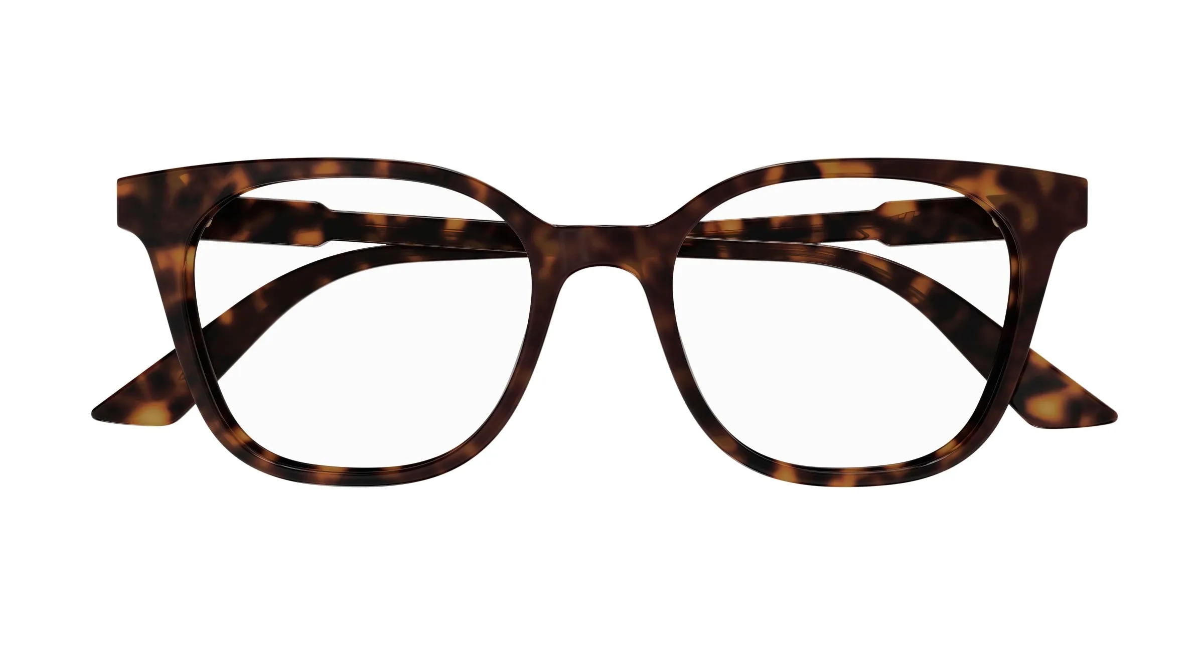 Gucci GG1821O 002 Montature da vista Acetato Havana Trasparente Rotonda - immagine 2
