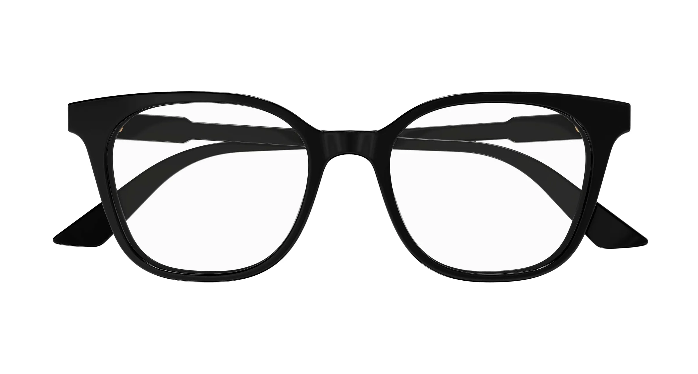 Gucci GG1821O 001 Montature da vista Acetato Nero Trasparente Rotonda - immagine 2