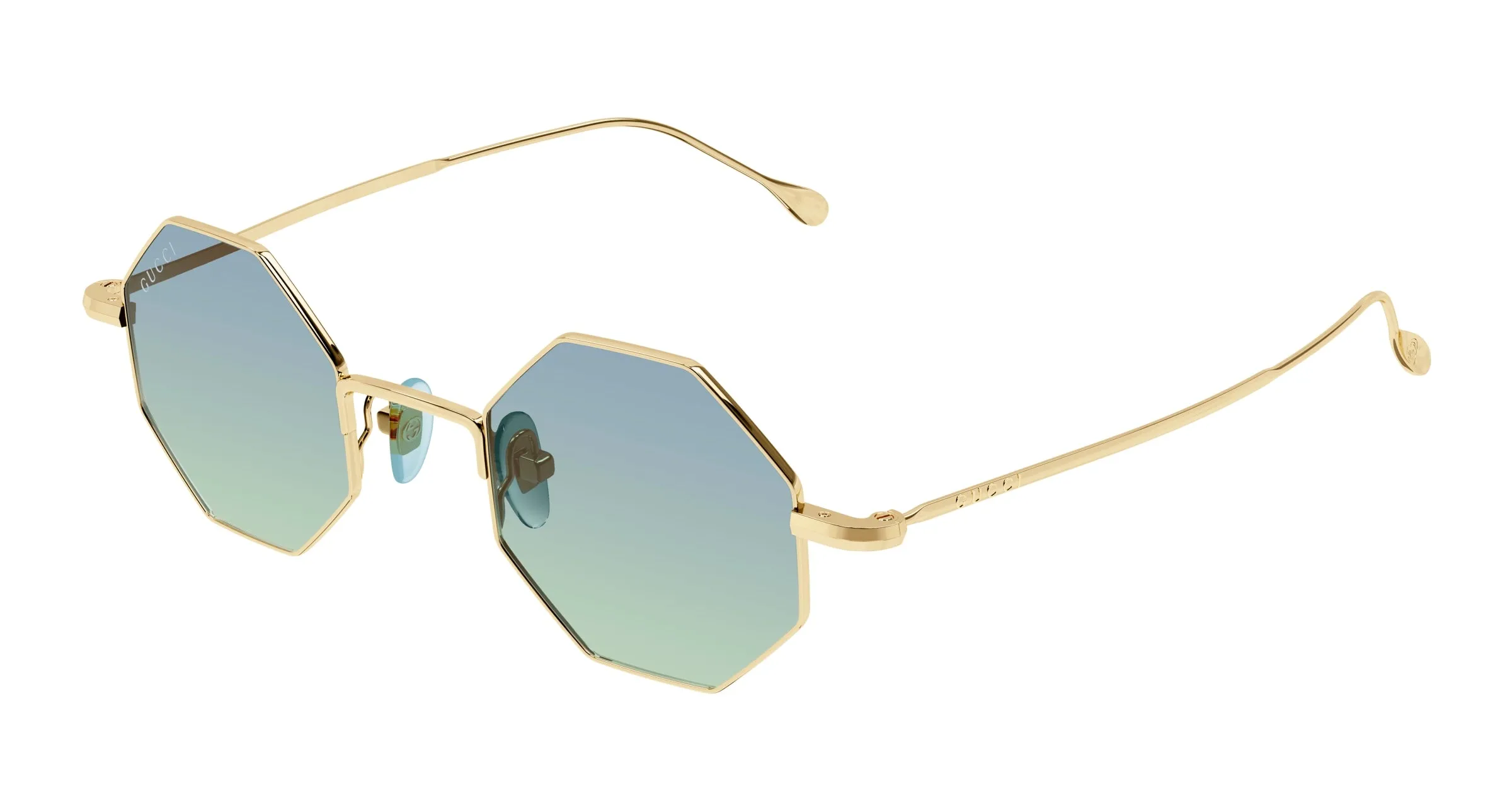 Gucci GG1814S 004 Occhiali da sole Metallo Oro Geometrica - immagine 1