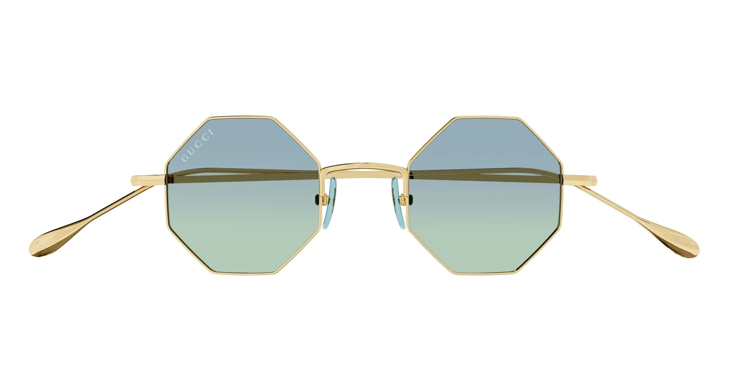 Gucci GG1814S 004 Occhiali da sole Metallo Oro Geometrica - immagine 2