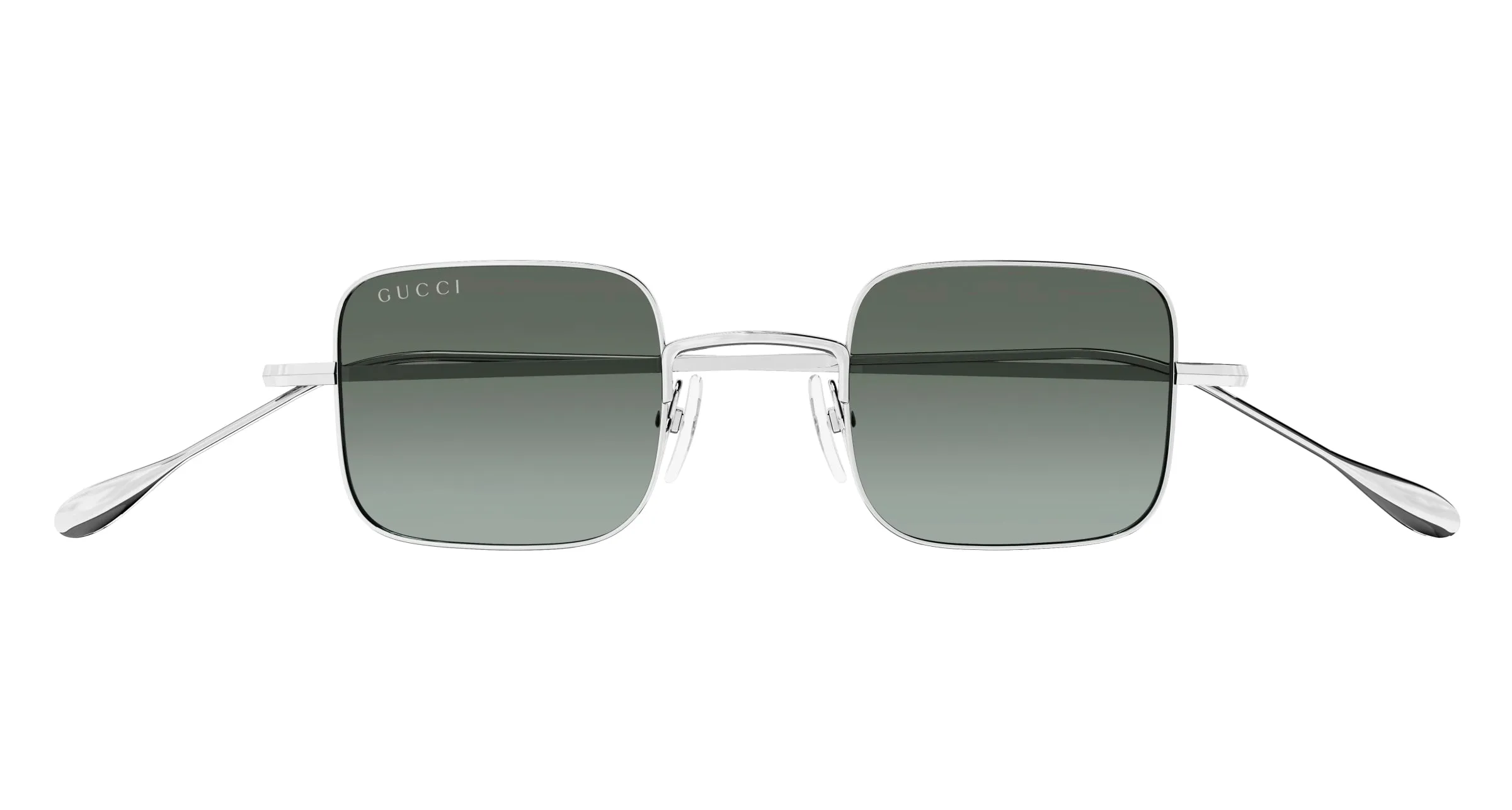 Gucci GG1813S 003 Occhiali da sole Metallo Argento Marrone Squadrata - immagine 2
