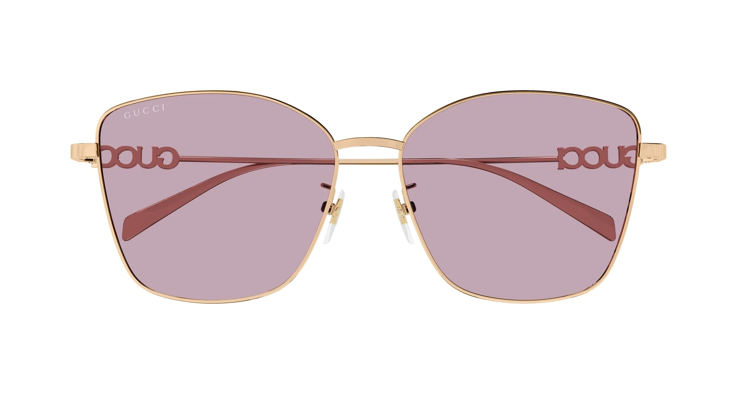 Gucci GG1805SA 003 Occhiali da sole Metallo Oro Viola Farfalla - immagine 2