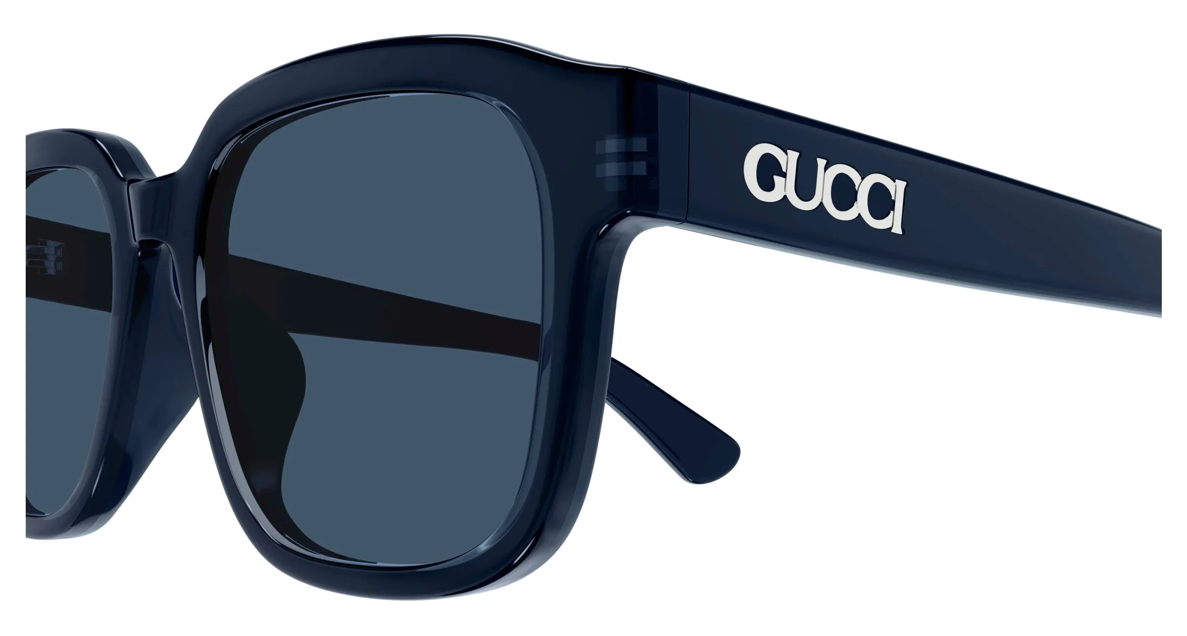 Gucci GG1798SA 004 Occhiali da sole Acetato Blu Squadrata - immagine 3