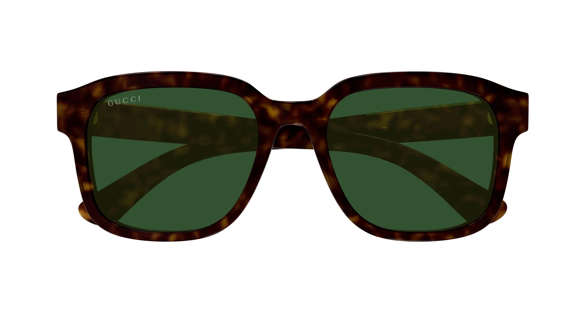 Gucci GG1798SA 002 Occhiali da sole Acetato Havana Verde Squadrata - immagine 2