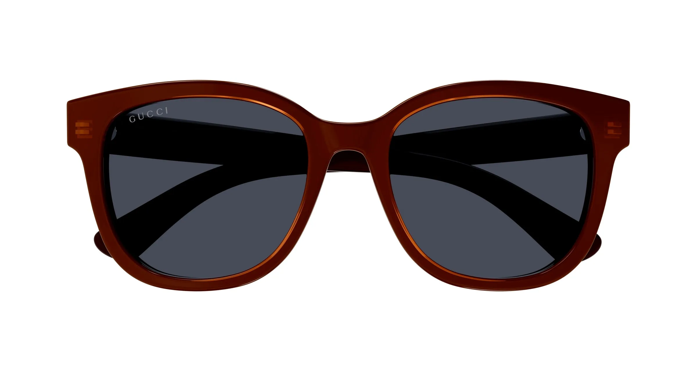 Gucci GG1797SK 003 Occhiali da sole Acetato Nero Blu Rotonda - immagine 2