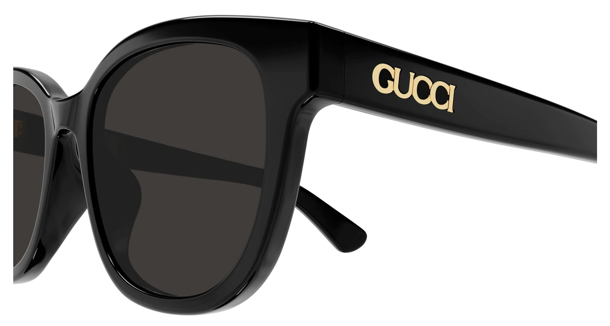 Gucci GG1797SK 001 Occhiali da sole Acetato Nero Grigio Rotonda - immagine 3