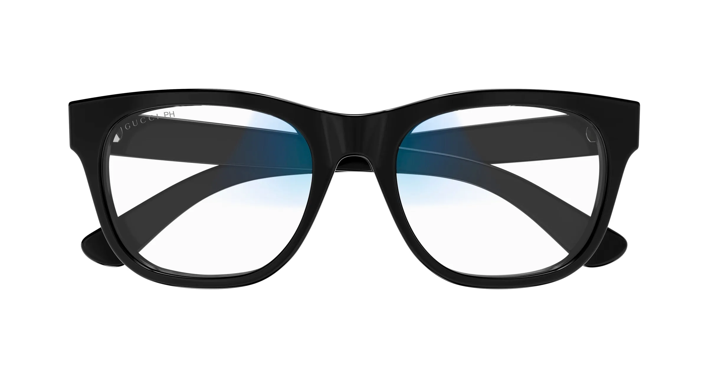 Gucci GG1796S 001 Occhiali da sole Acetato Nero Trasparente Squadrata Fotocromatico - immagine 2