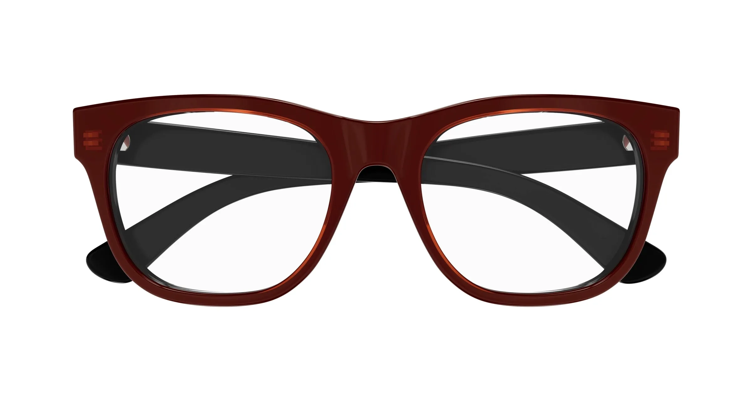 Gucci GG1796O 007 Montature da vista Acetato Nero Trasparente Squadrata - immagine 2