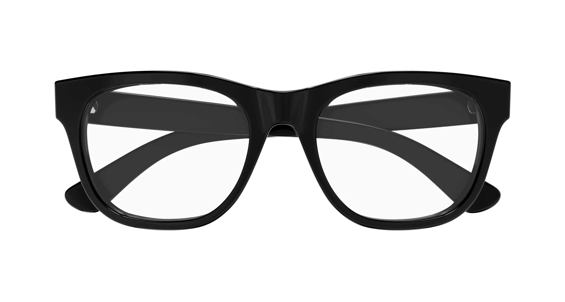 Gucci GG1796O 001 Montature da vista Acetato Nero Trasparente Squadrata - immagine 2