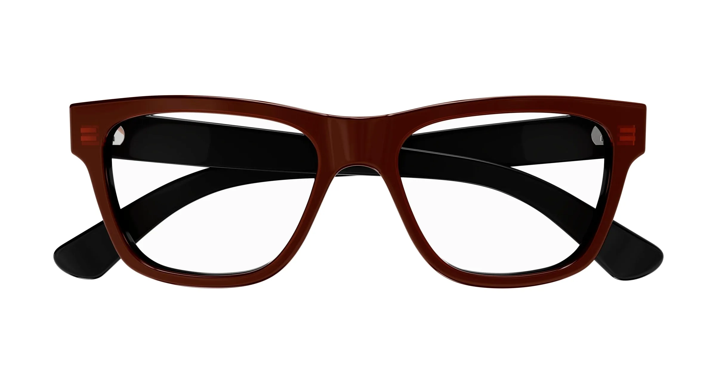 Gucci GG1795O 003 Montature da vista Acetato Nero Trasparente Squadrata - immagine 2