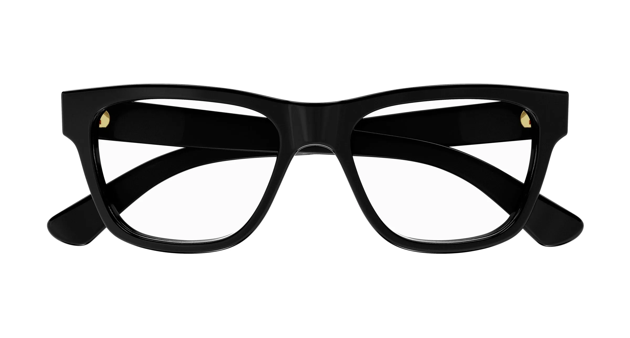 Gucci GG1795O 001 Montature da vista Acetato Nero Trasparente Squadrata - immagine 2