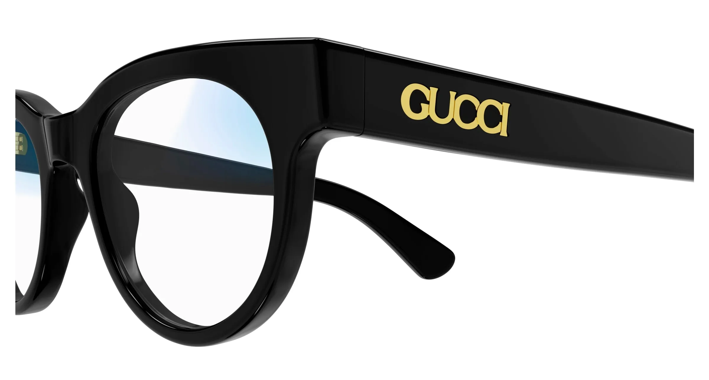 Gucci GG1792S 001 Occhiali da sole Acetato Nero Trasparente Rotonda Fotocromatico - immagine 3